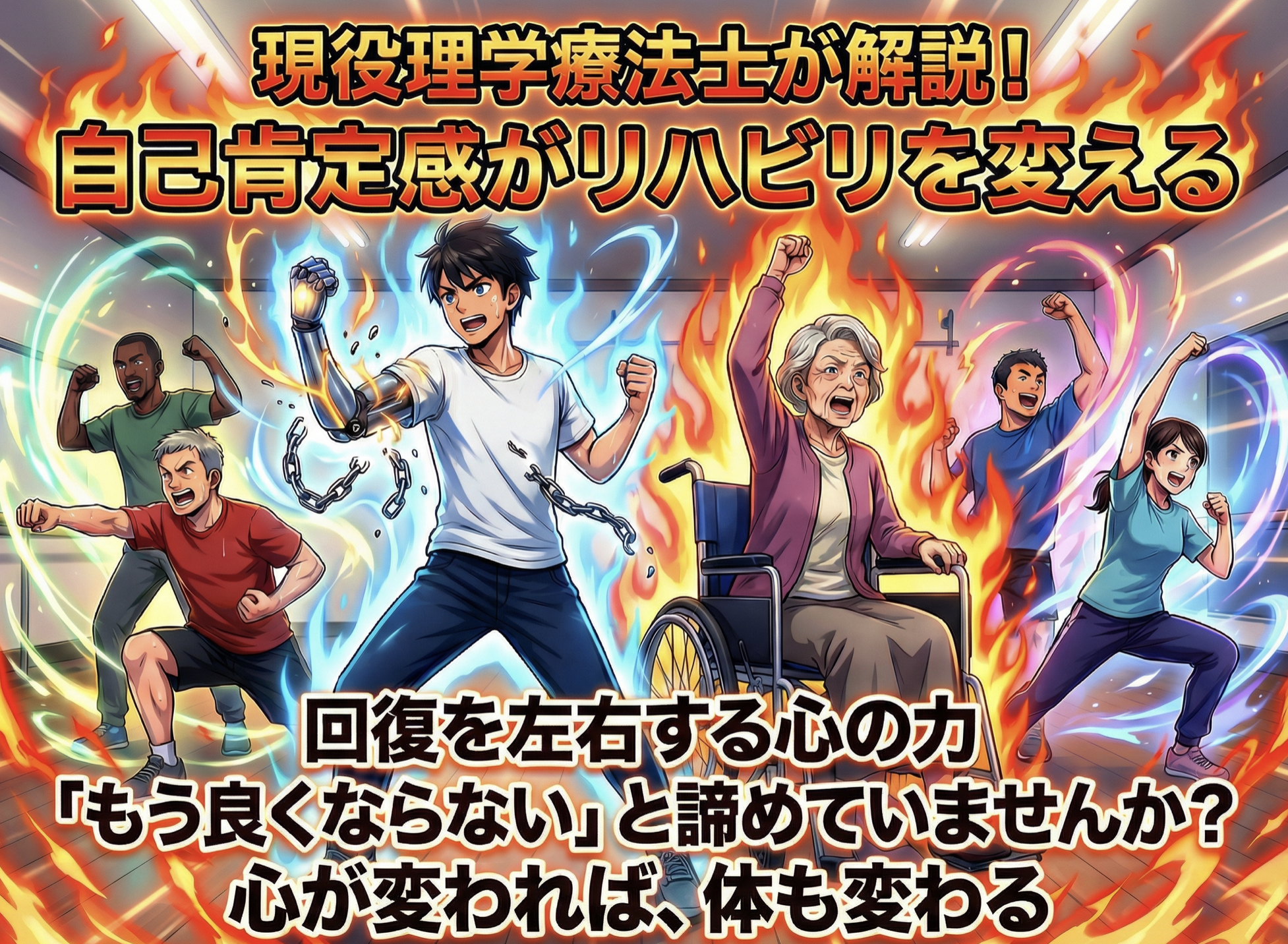 現役理学療法士が解説! 自己肯定感がリハビリを変える – 回復を左右する心の力「もう良くならない」と諦めていませんか? 心が変われば、体も変わる