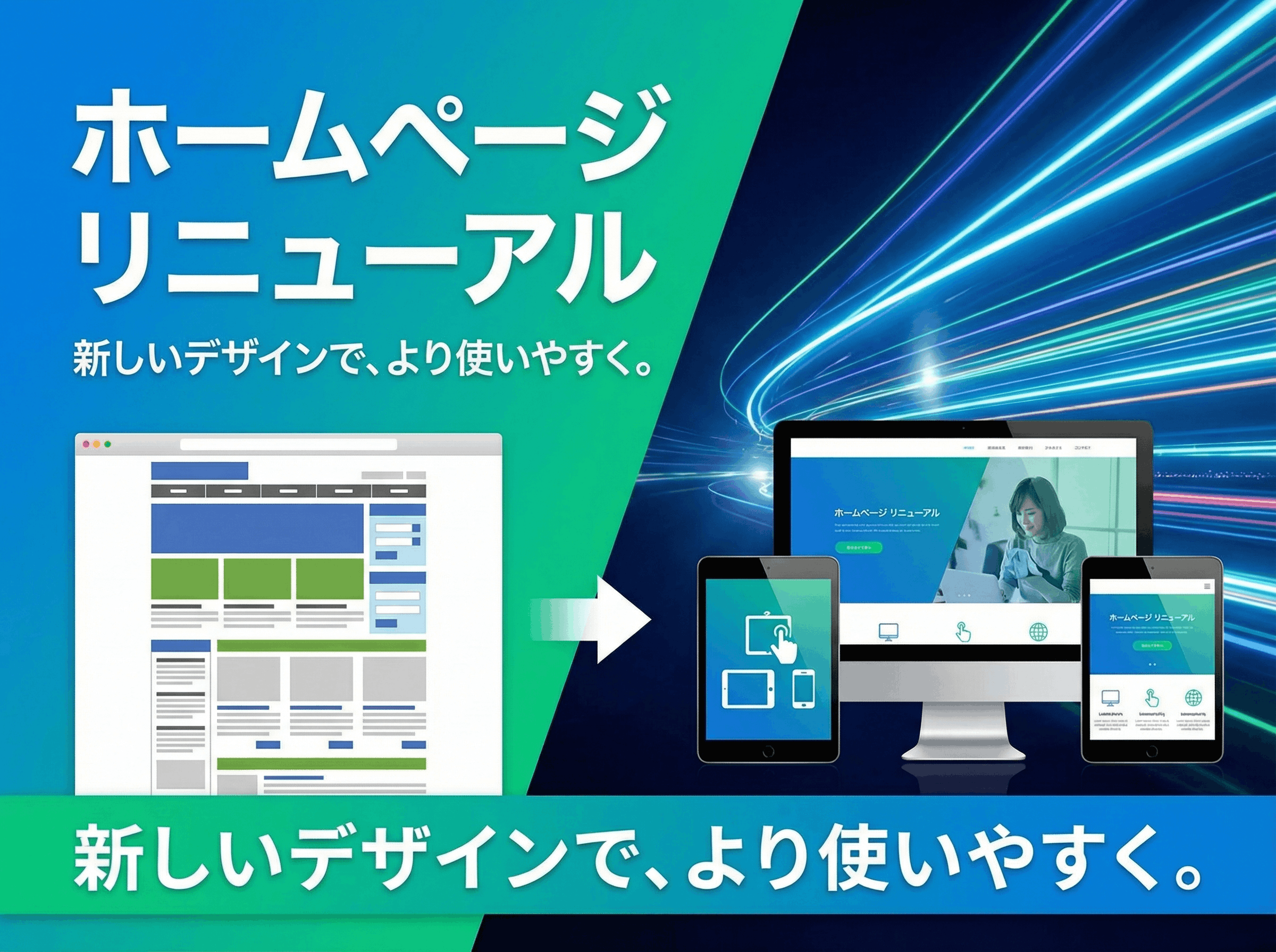 ホームページをリニューアルいたしました