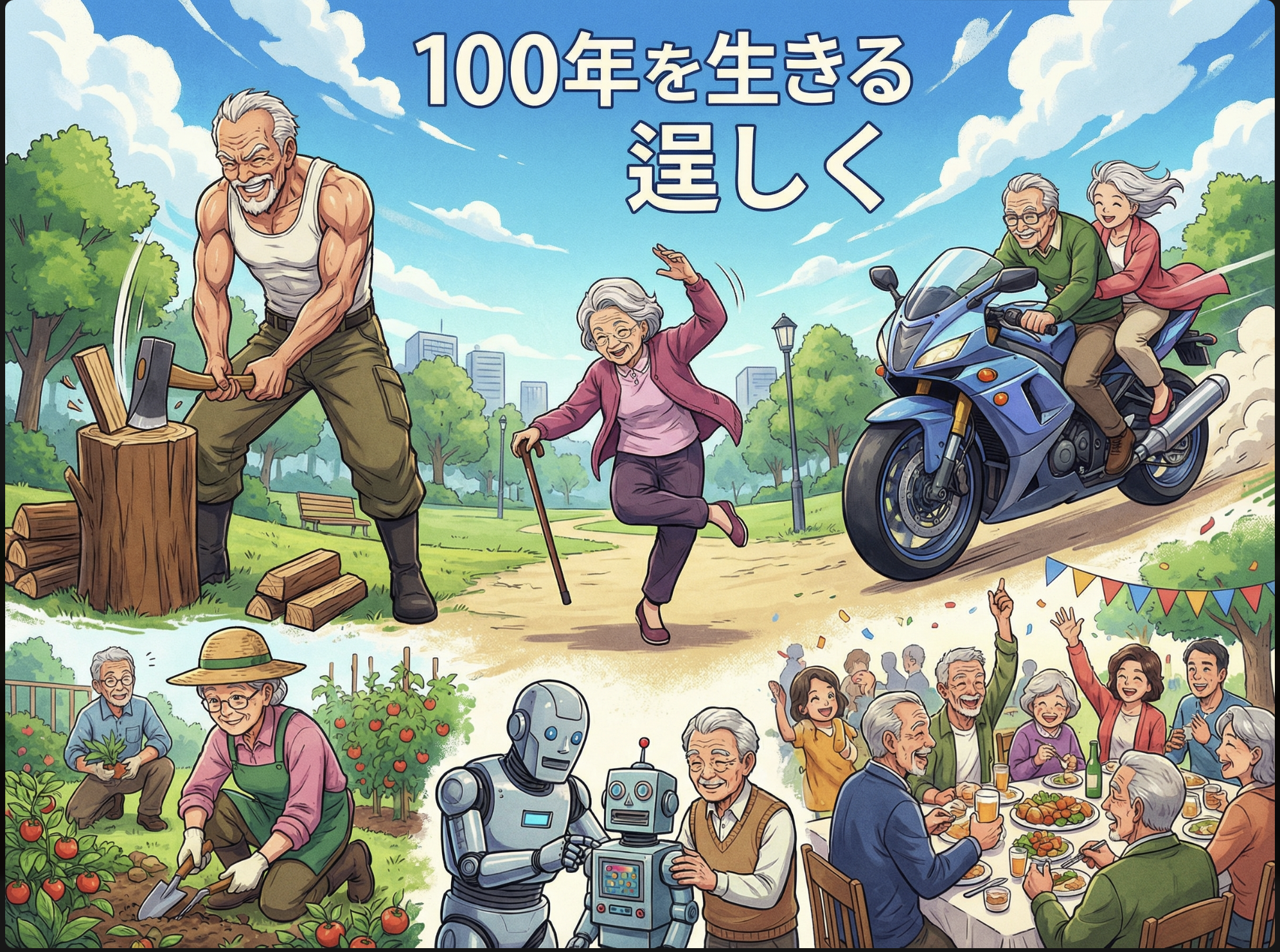人生100年時代を健康に生きる｜超高齢社会における健康寿命延伸の重要性【理学療法士が解説】