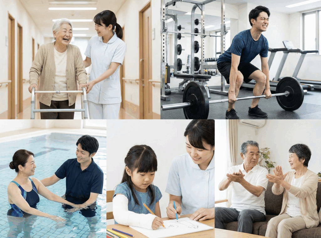 運動する人たち