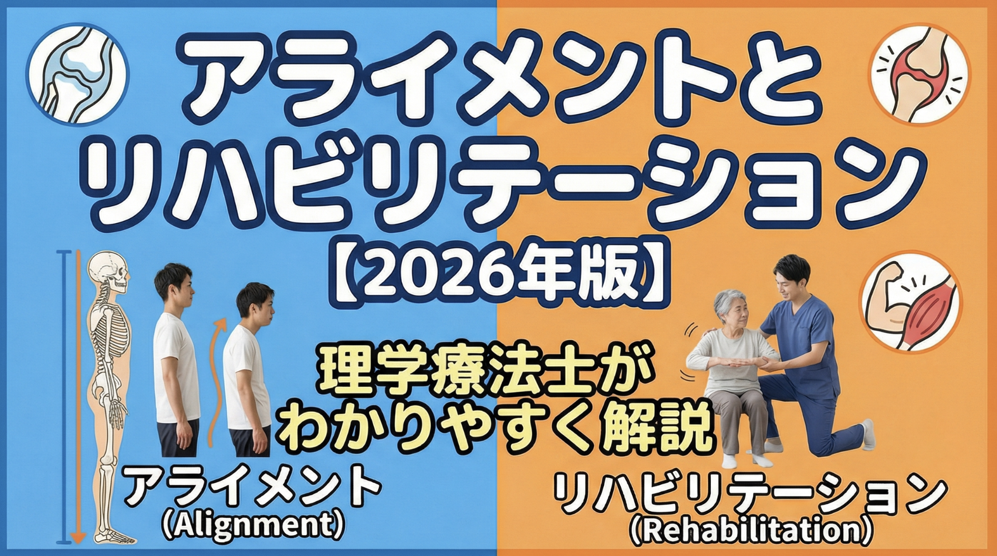 アライメントとリハビリテーション【2026年版】理学療法士がわかりやすく解説