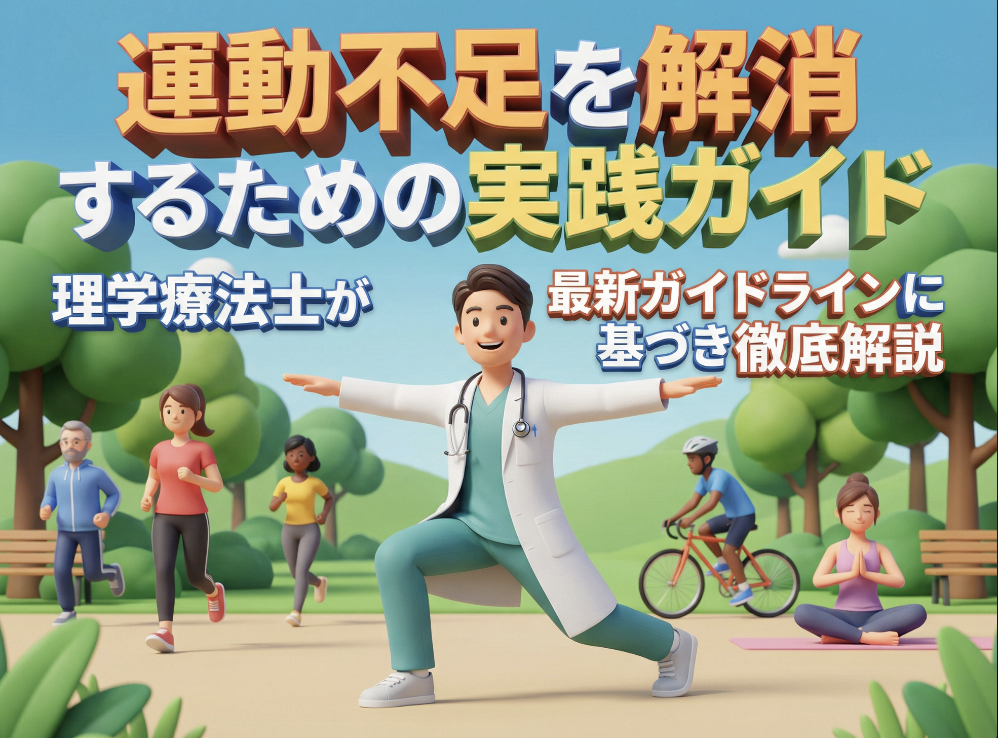 運動不足を解消するための実践ガイド｜理学療法士が最新ガイドラインに基づき徹底解説