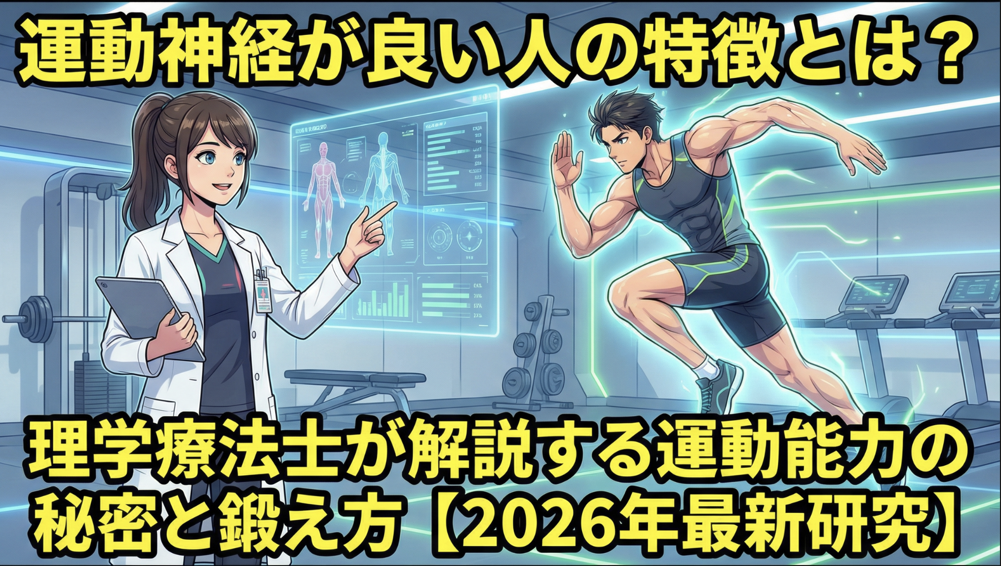 運動神経が良い人の特徴とは？｜理学療法士が解説する運動能力の秘密と鍛え方【2026年最新研究】