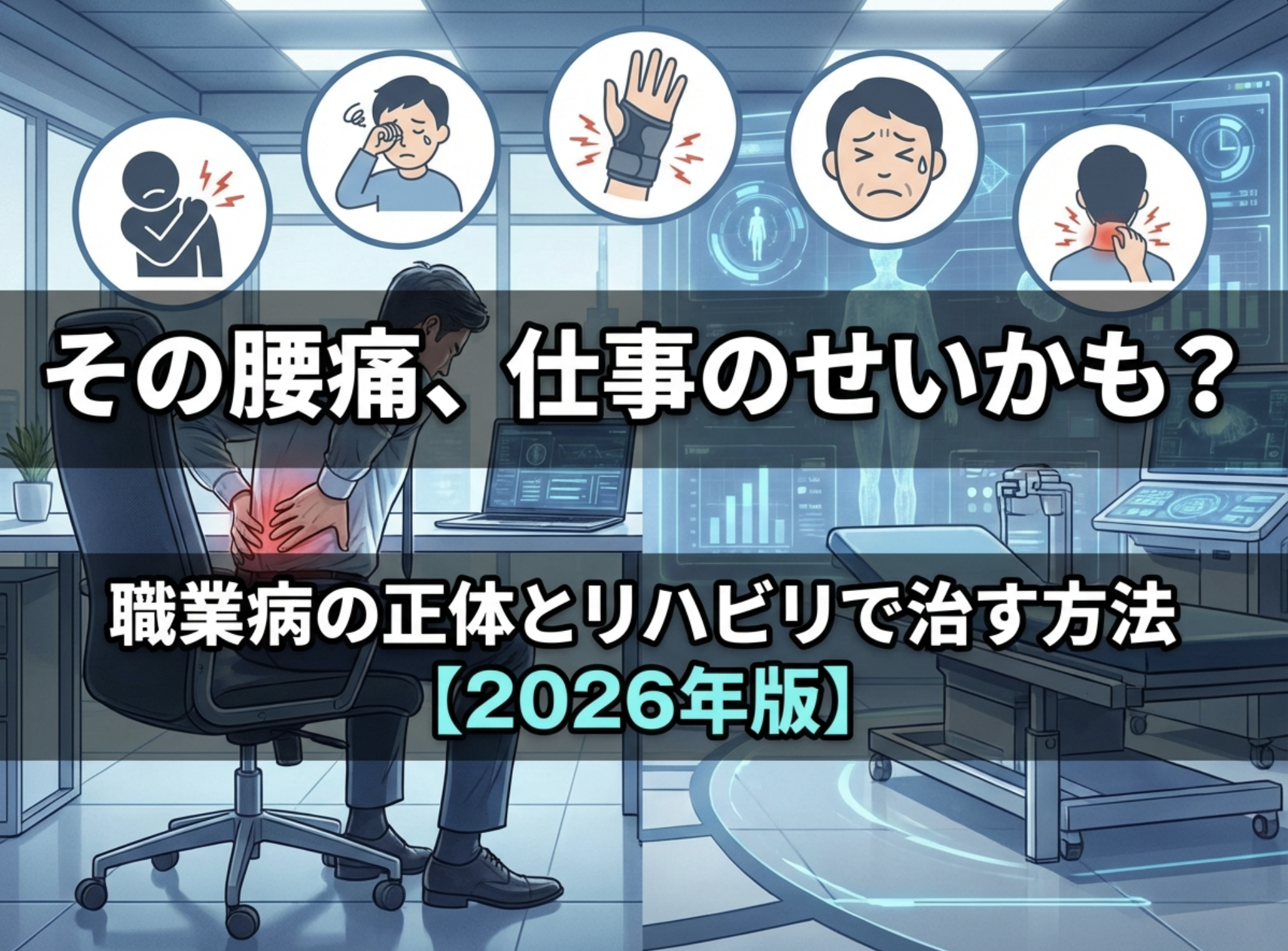 その腰痛、仕事のせいかも？職業病の正体とリハビリで治す方法【2026年版】