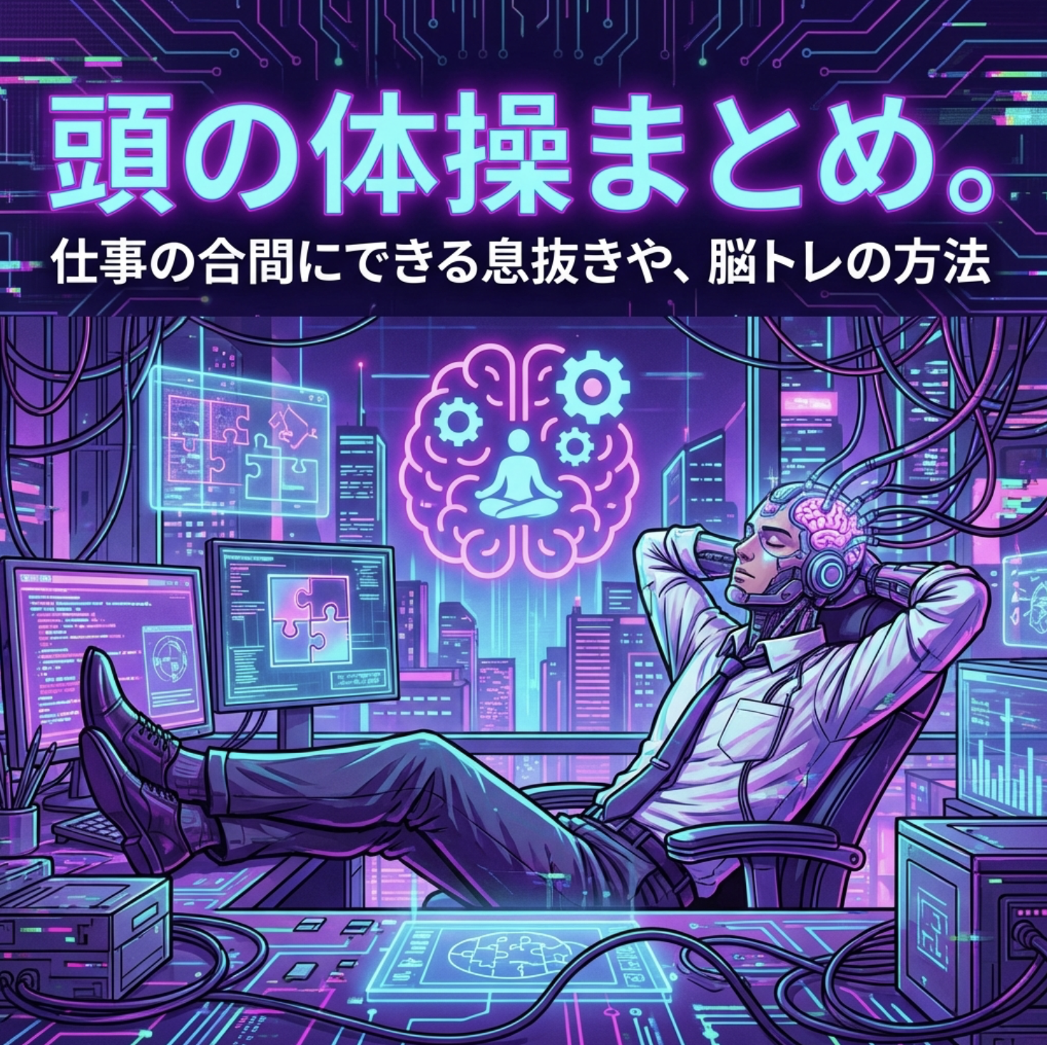 頭の体操まとめ。仕事の合間にできる息抜きや、脳トレの方法