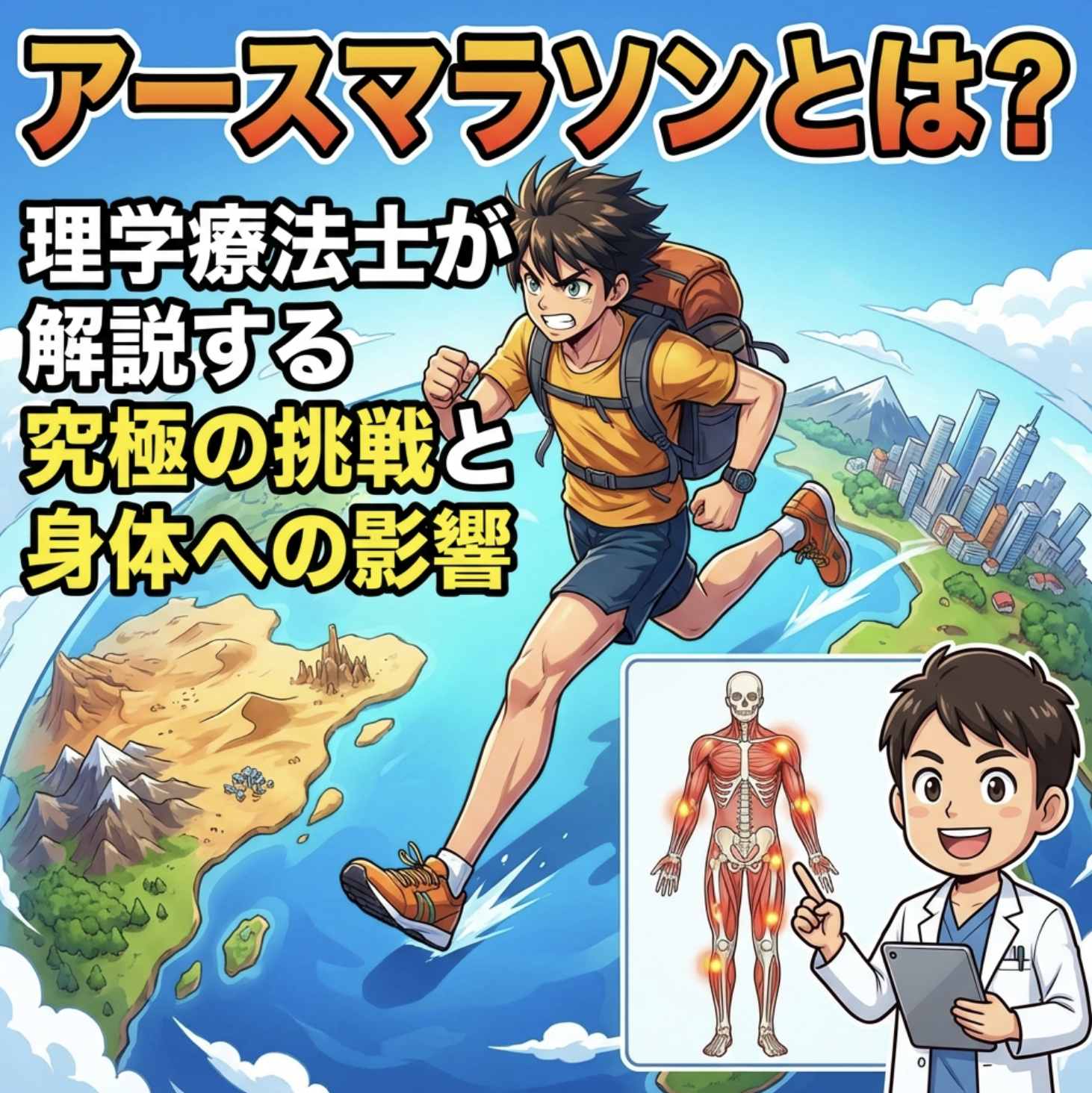 アースマラソンとは？理学療法士が解説する究極の挑戦と身体への影響