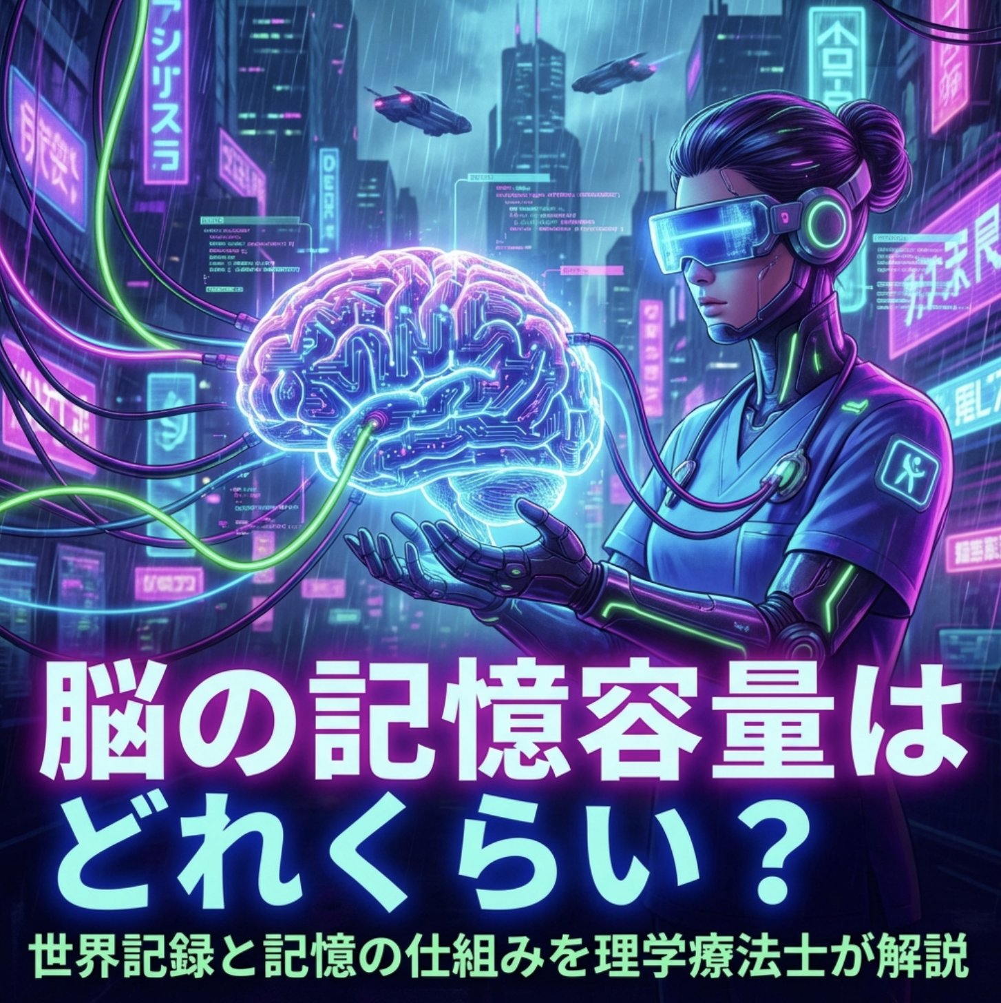 脳の記憶容量はどれくらい？世界記録と記憶の仕組みを理学療法士が解説