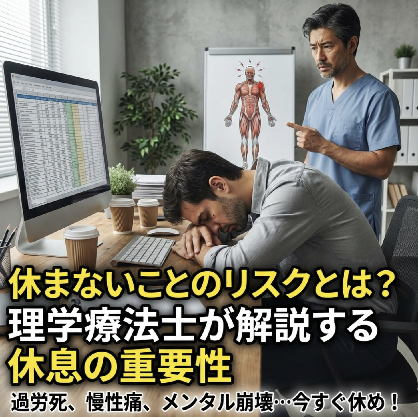 休まないことのリスクとは？理学療法士が解説する休息の重要性