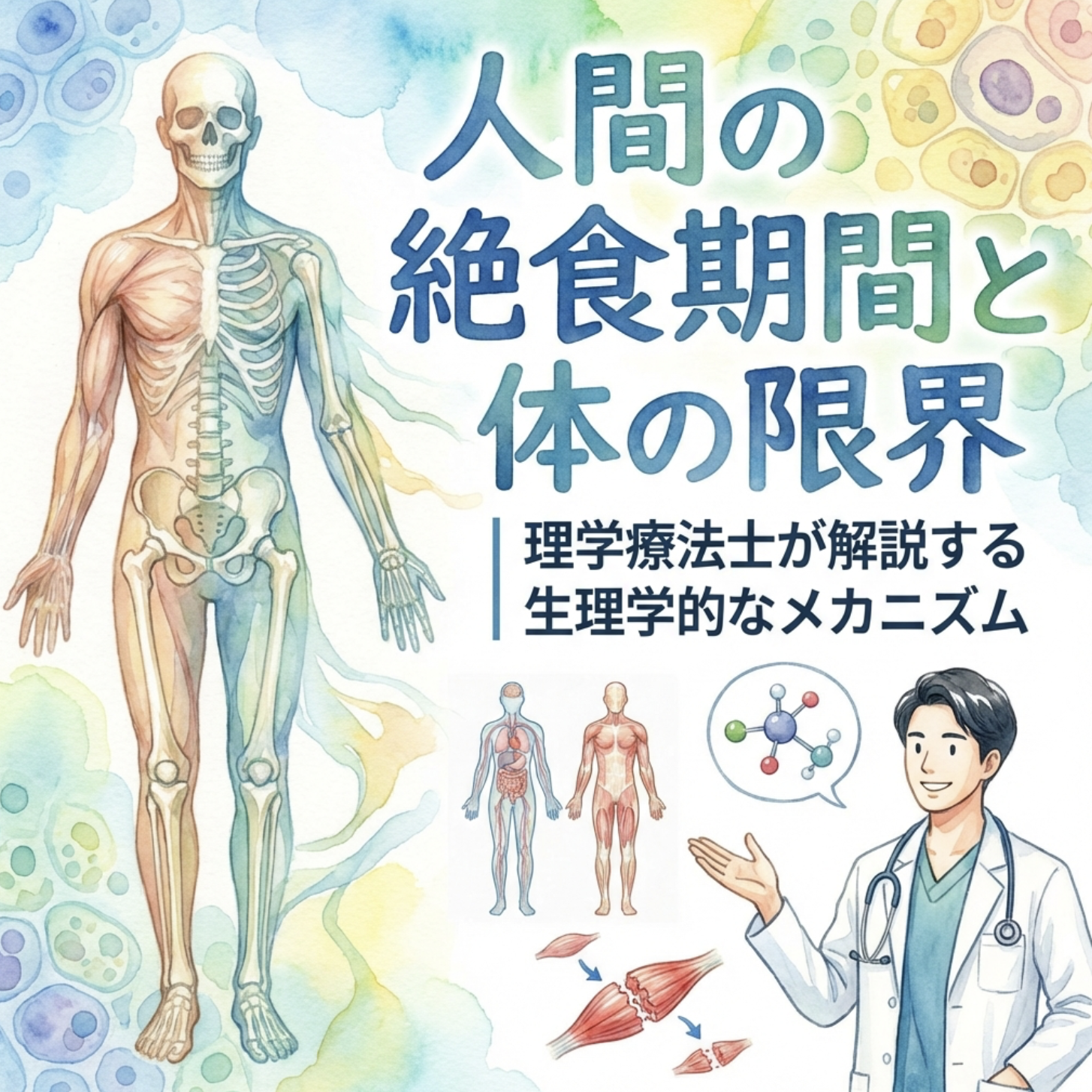 人間の絶食期間と体の限界｜理学療法士が解説する生理学的メカニズム