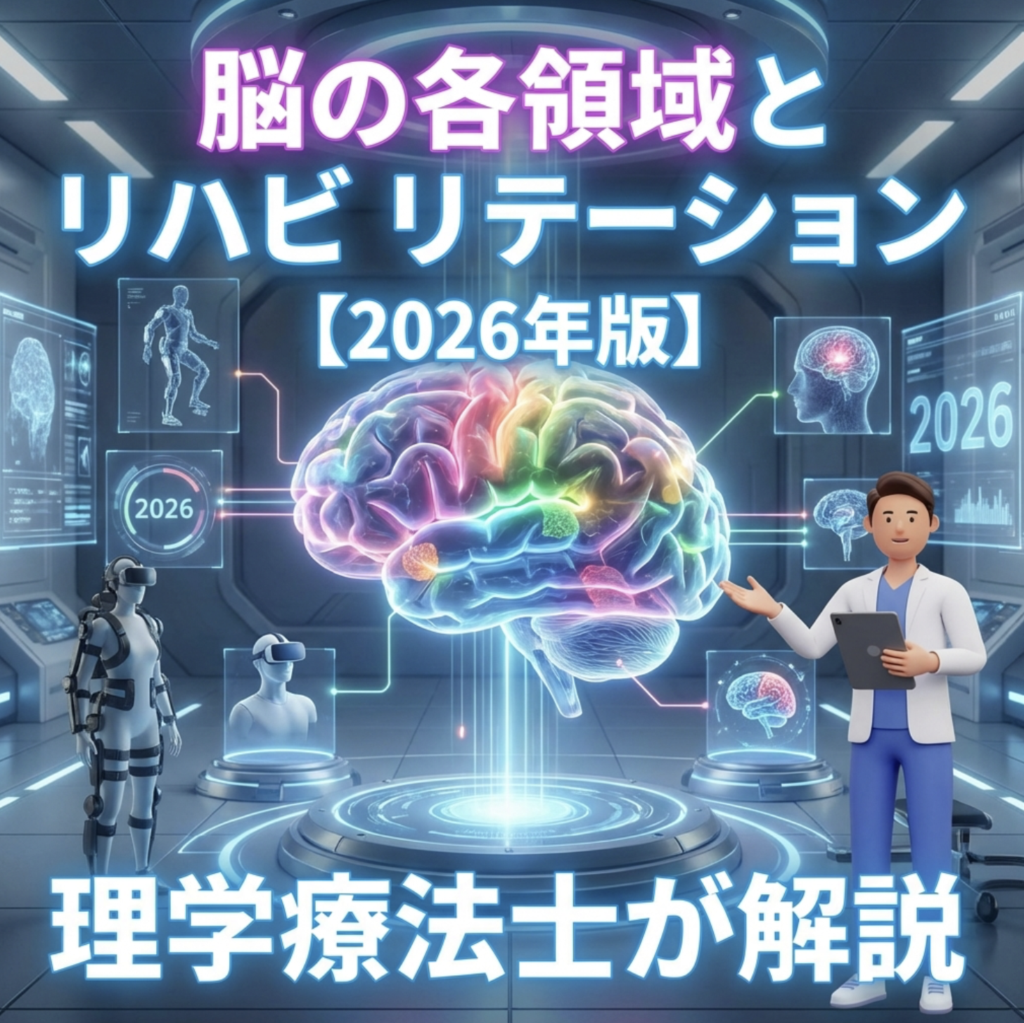 脳の各領域とリハビリテーション【2026年版】理学療法士が解説