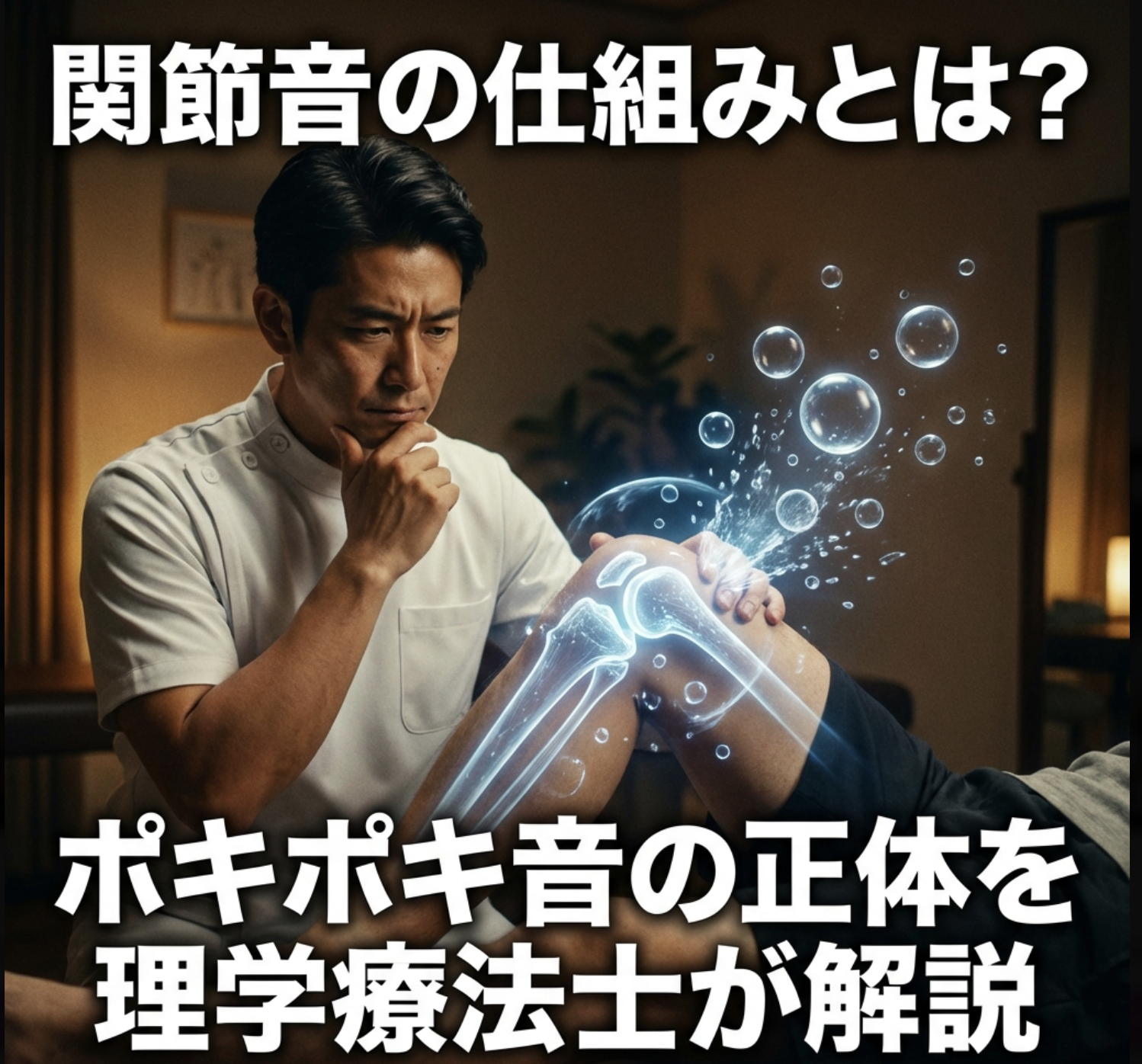 関節音の仕組みとは？ポキポキ音の正体を理学療法士が解説