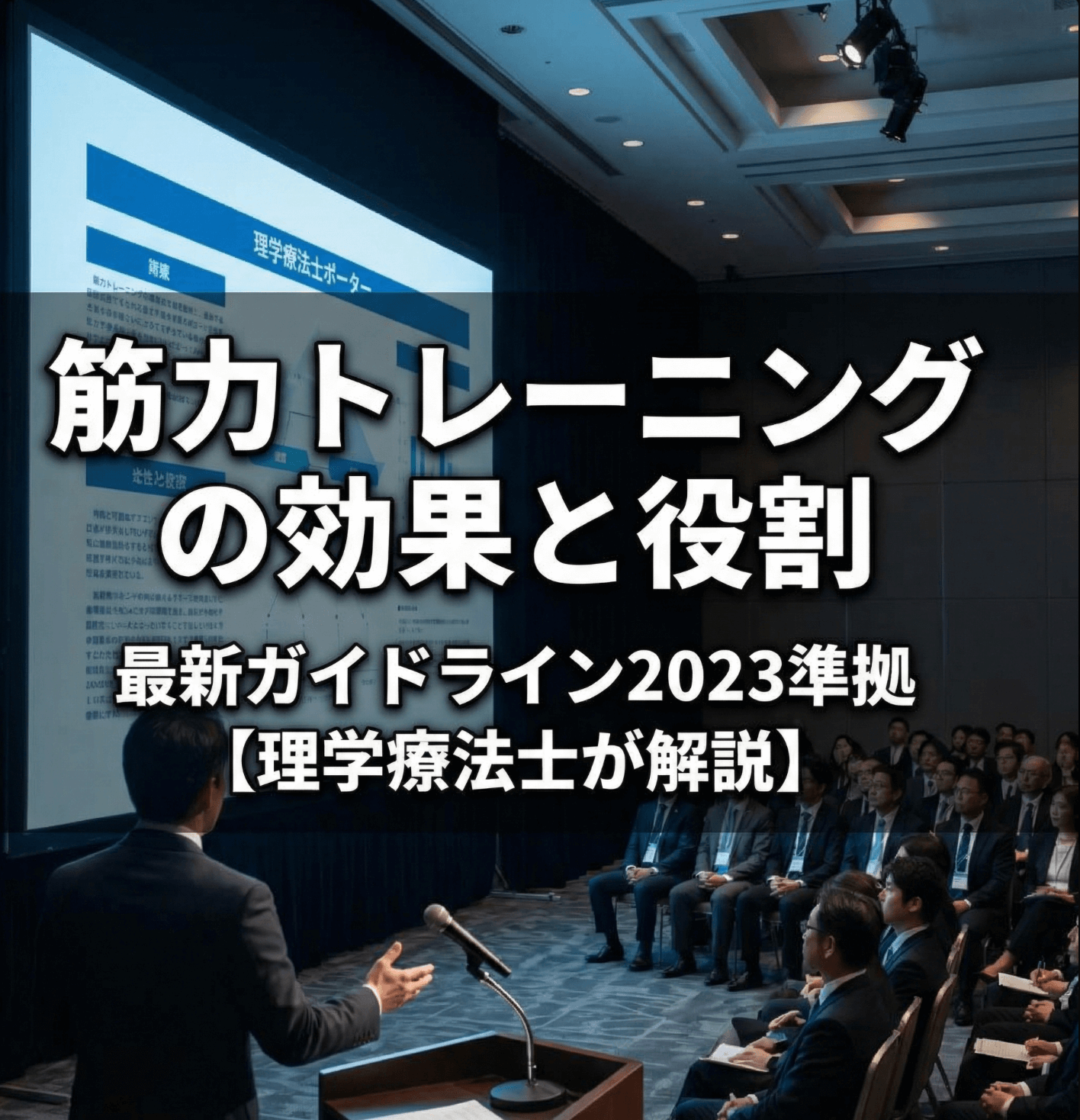 筋力トレーニングの効果と役割｜最新ガイドライン2023準拠【理学療法士が解説】
