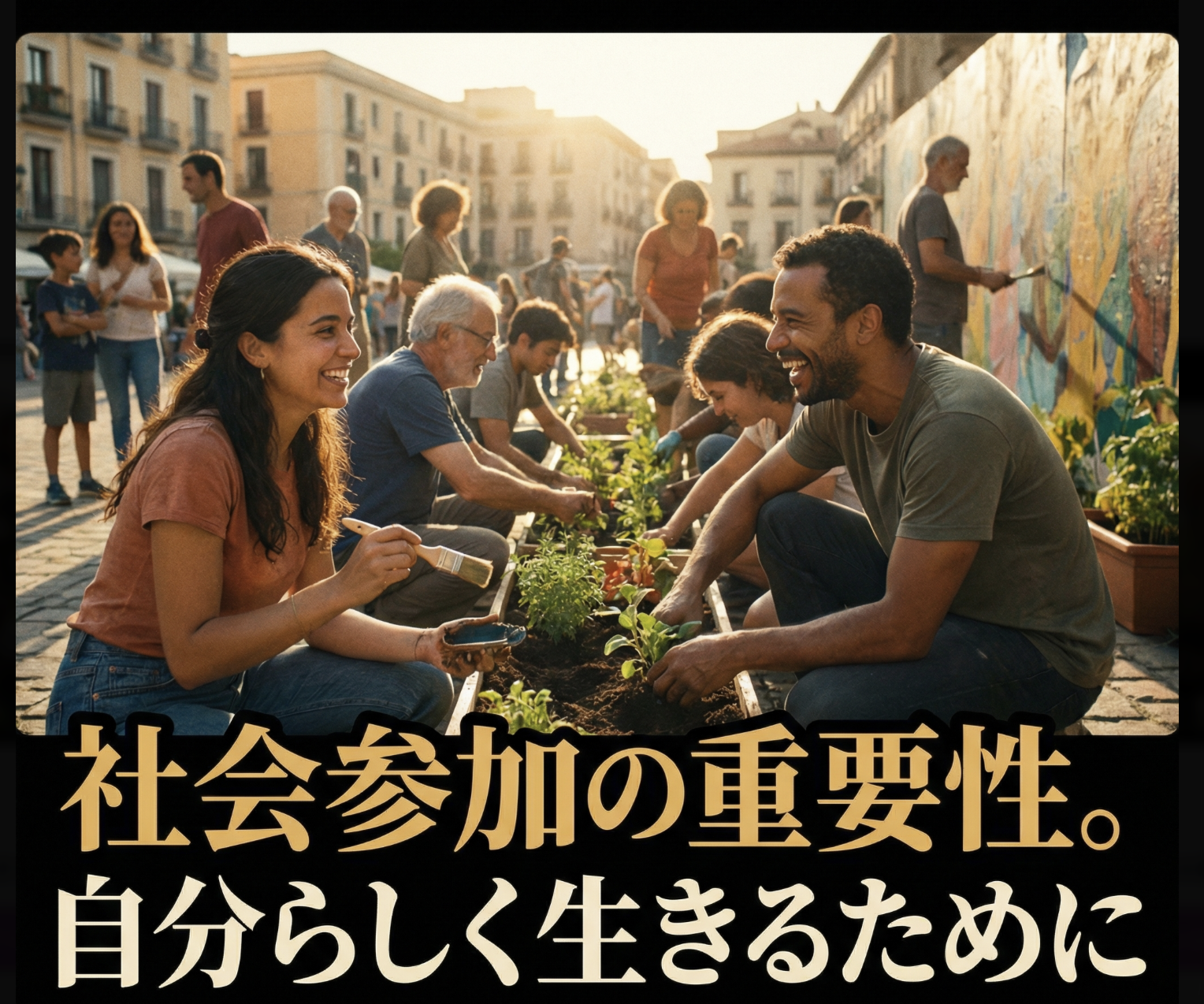 社会参加の重要性。自分らしく生きるために