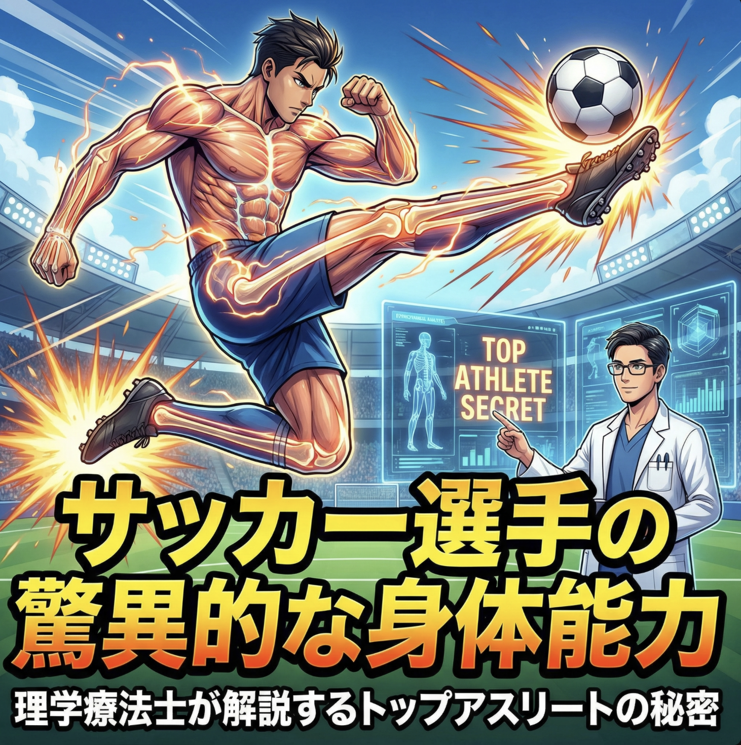 サッカー選手の驚異的な身体能力｜理学療法士が解説するトップアスリートの秘密