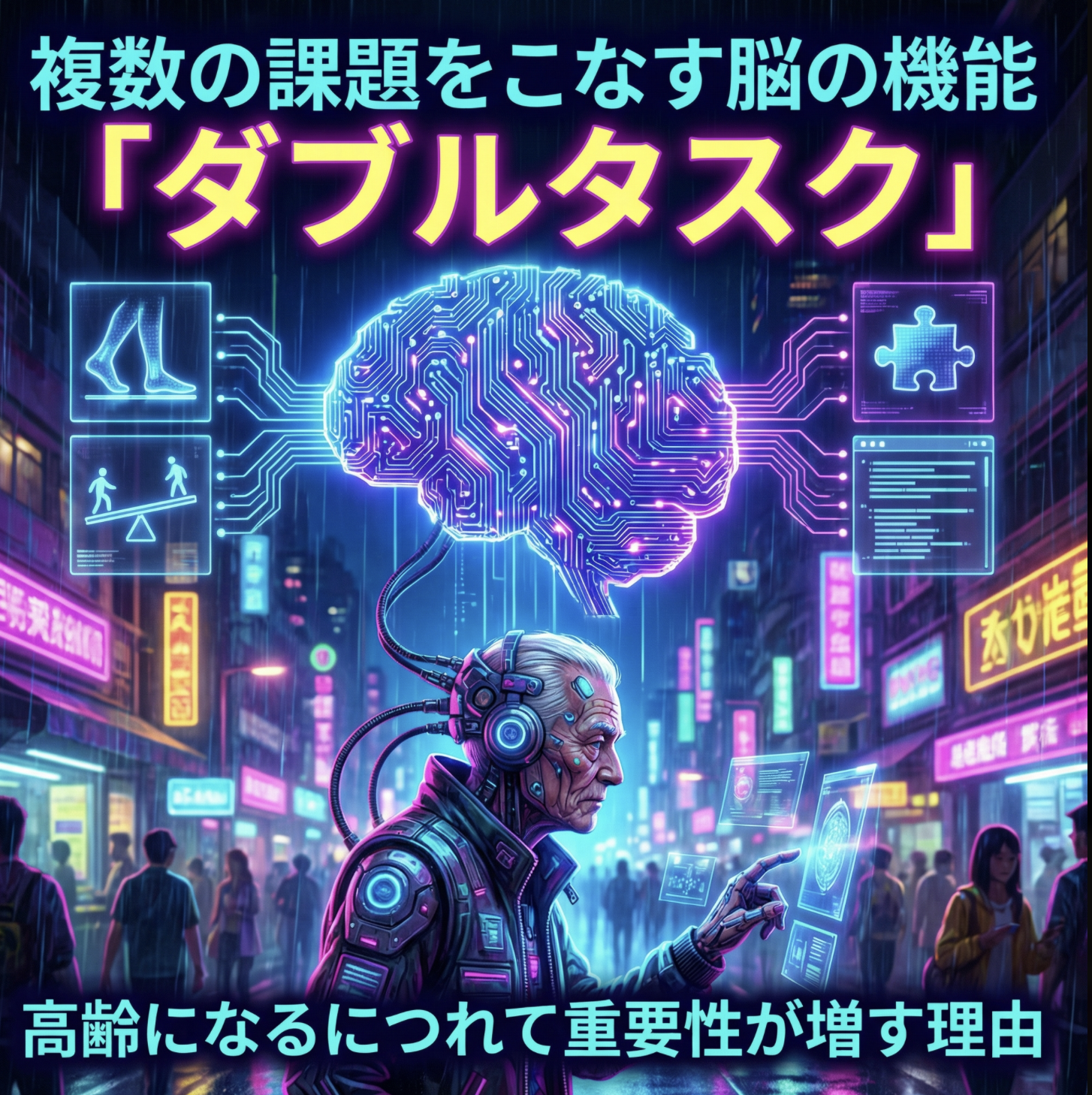 複数の課題をこなす脳の機能「ダブルタスク」｜高齢になるにつれて重要性が増す理由