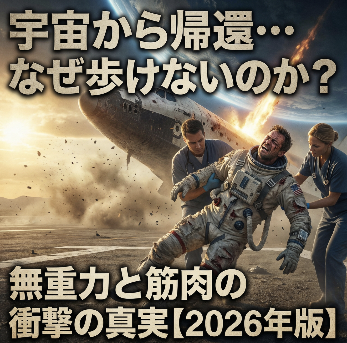 宇宙から帰ってきた飛行士、なぜ歩けなくなるのか？無重力と筋肉の衝撃の真実【2026年版】