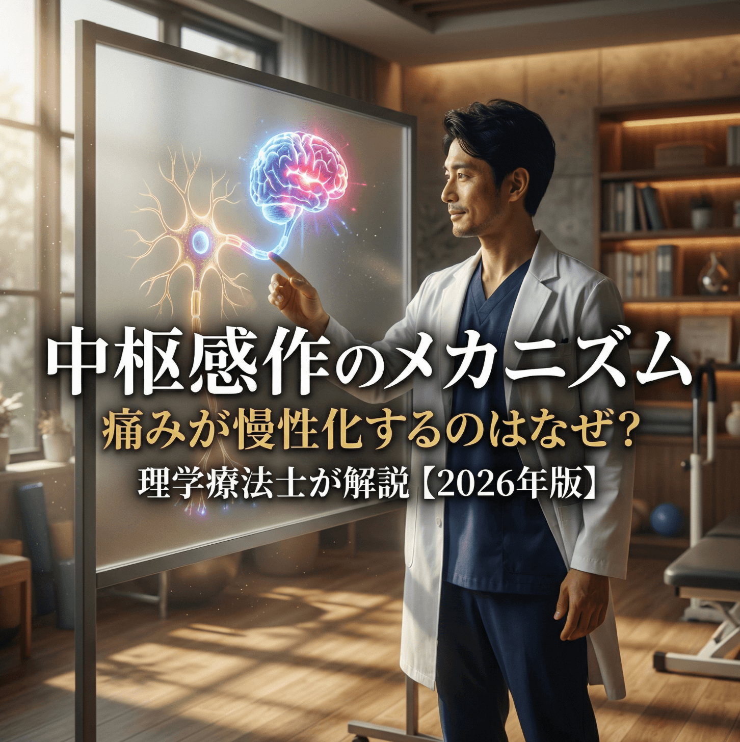 痛みが慢性化するのはなぜ？中枢感作のメカニズムを理学療法士が解説【2026年版】