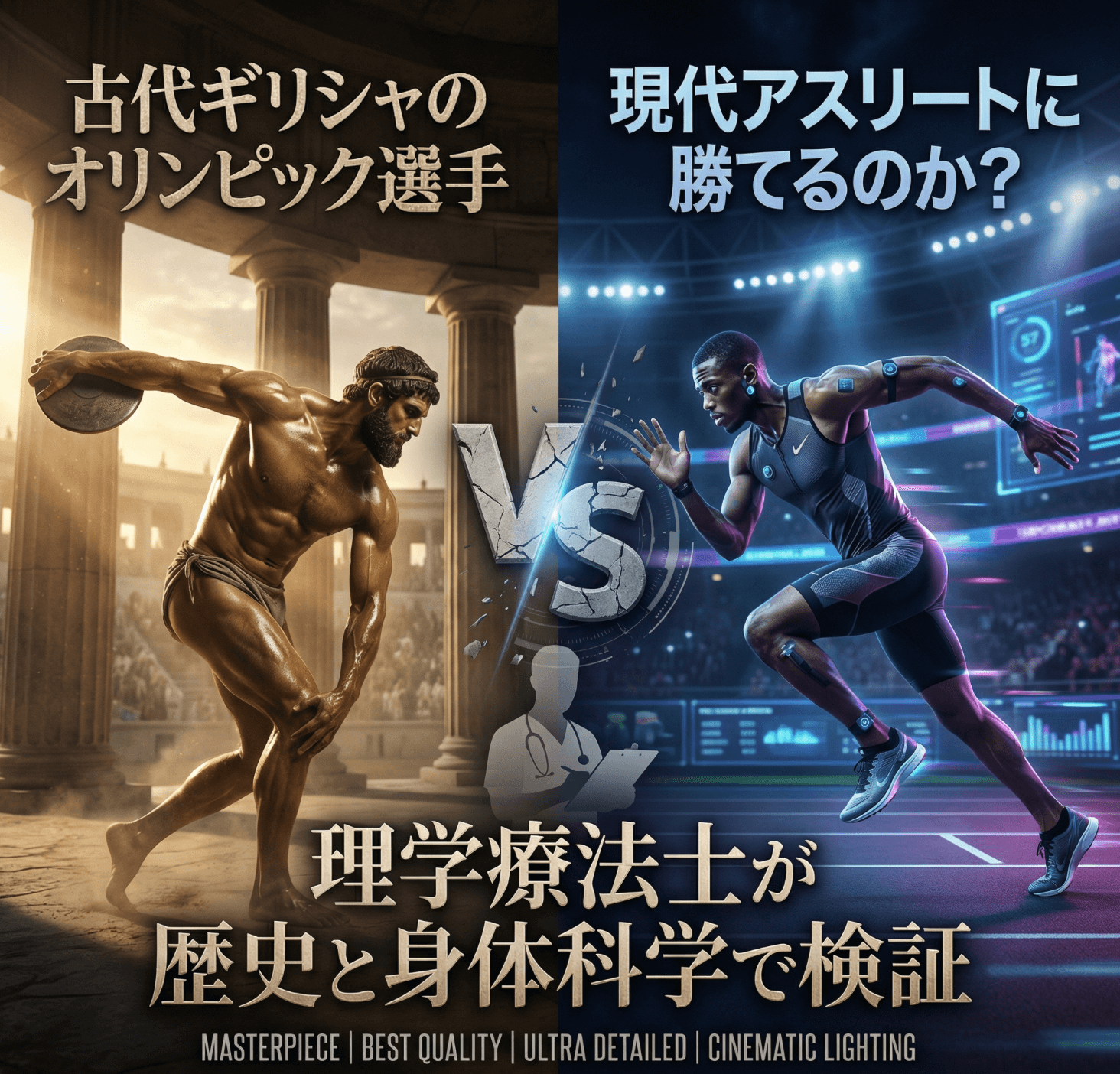 古代ギリシャのオリンピック選手は現代アスリートに勝てるのか？理学療法士が歴史と身体科学で検証