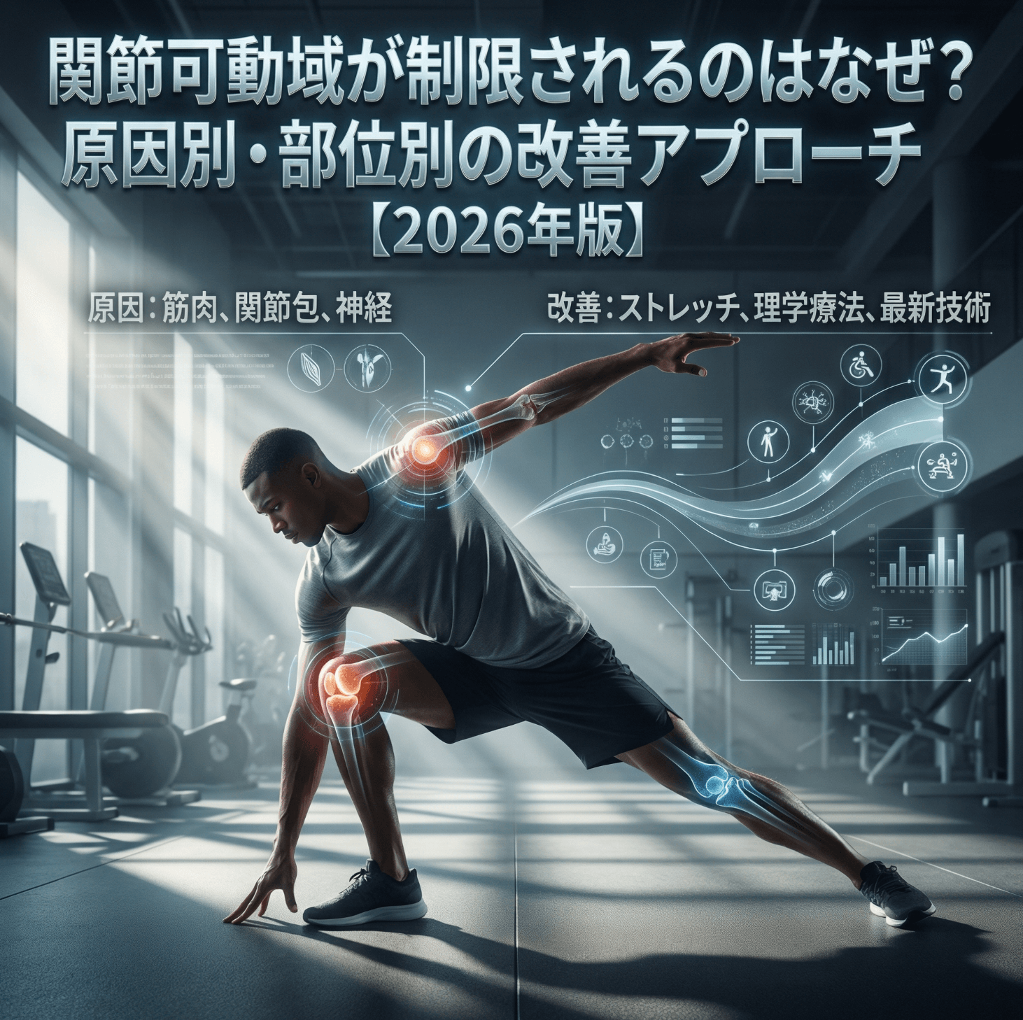 関節可動域が制限されるのはなぜ？原因別・部位別の改善アプローチ【2026年版】