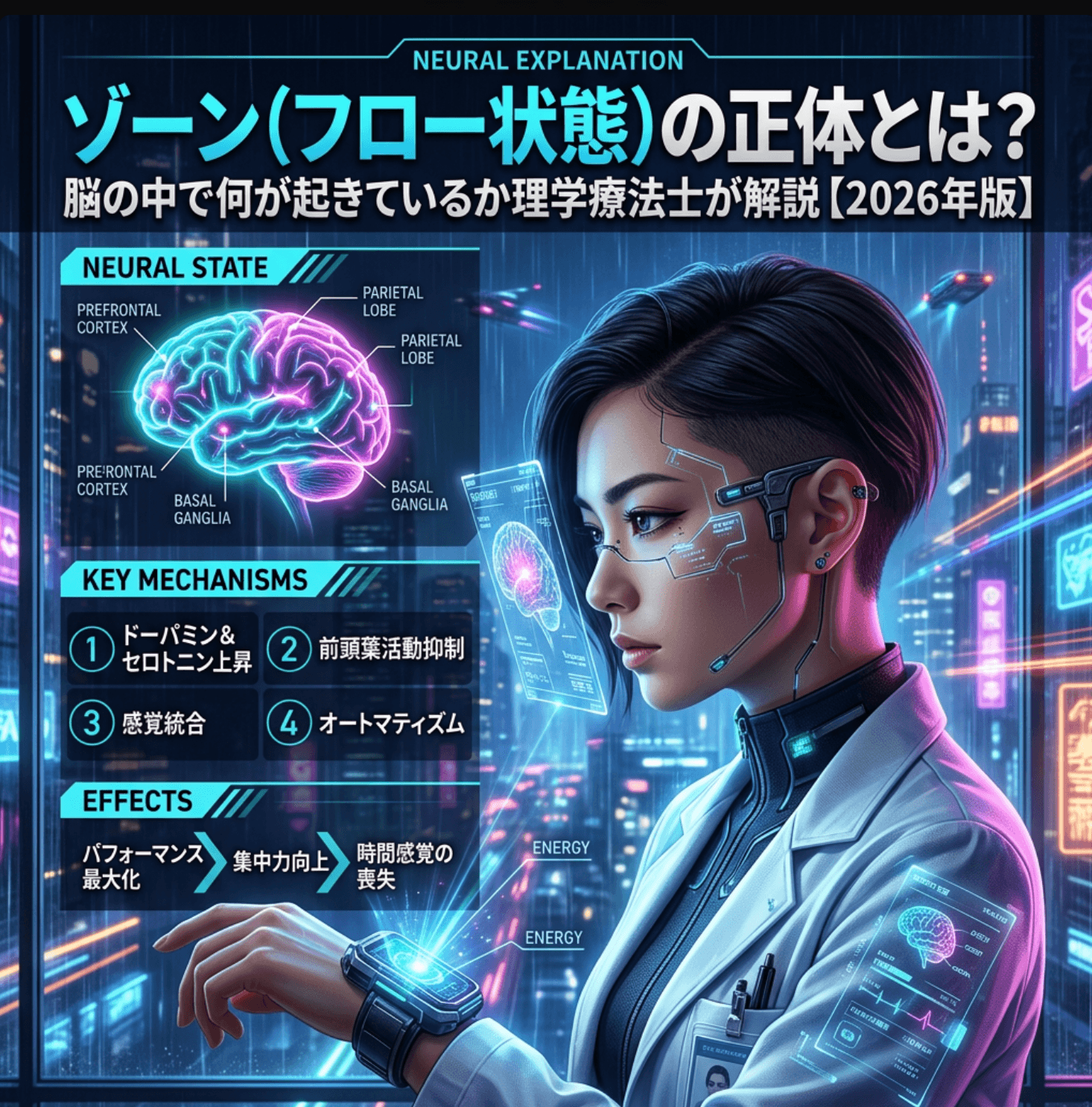ゾーン（フロー状態）の正体とは？脳の中で何が起きているか理学療法士が解説【2026年版】