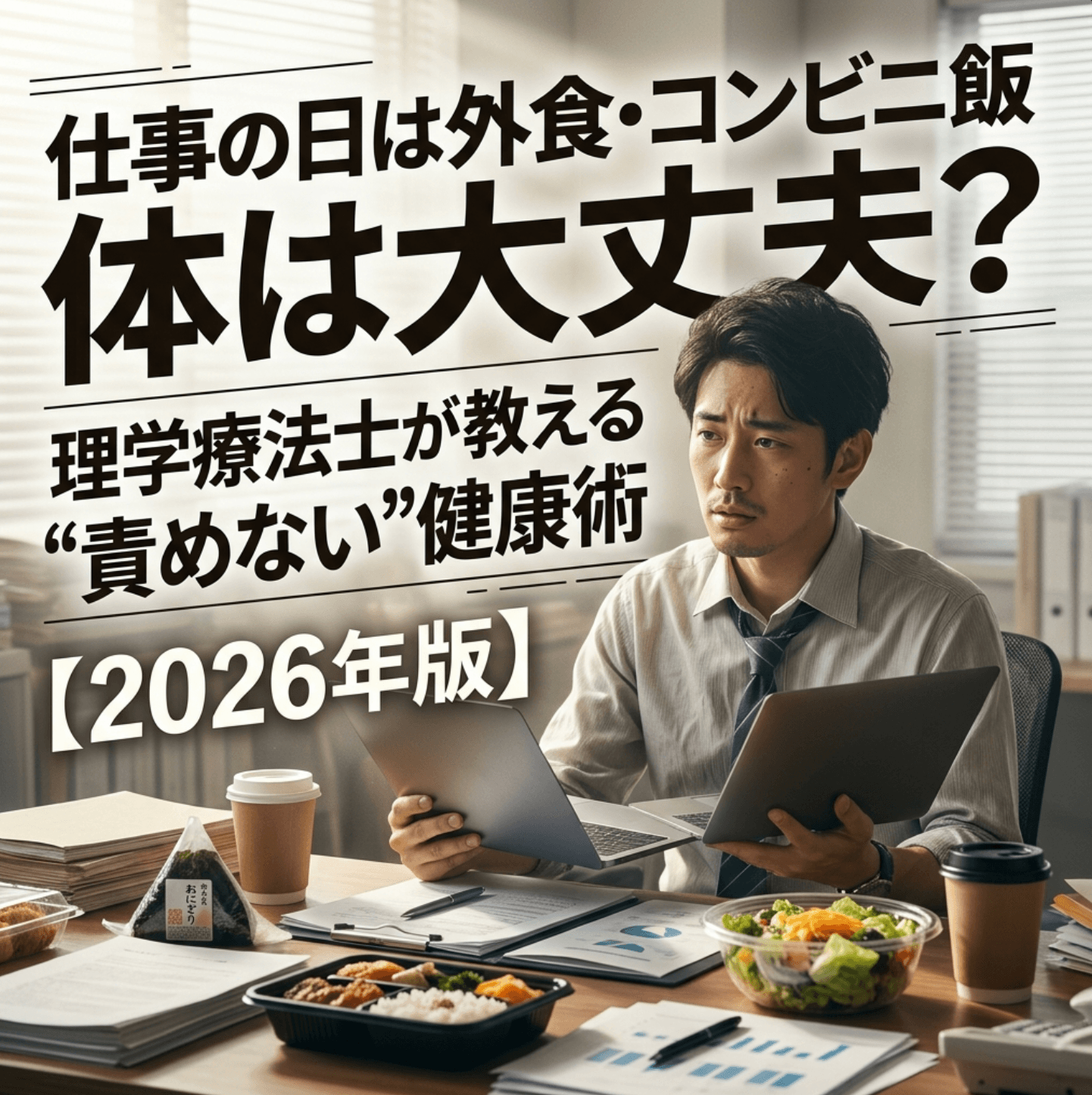 仕事の日は外食・コンビニ飯ばかり、体は大丈夫？理学療法士が教える”責めない”健康術【2026年版】