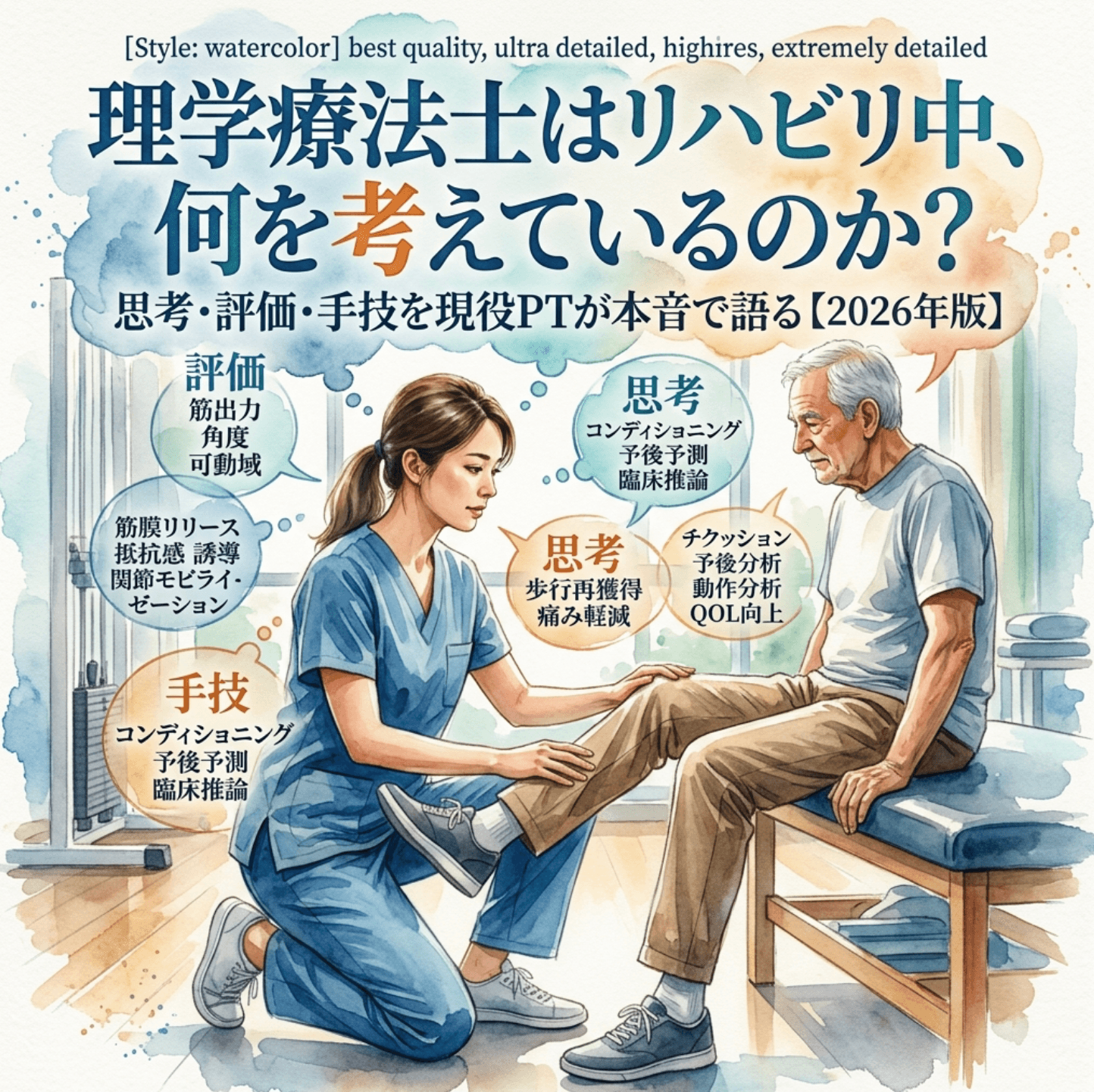理学療法士はリハビリ中、何を考えているのか？｜思考・評価・手技を現役PTが本音で語る【2026年版】