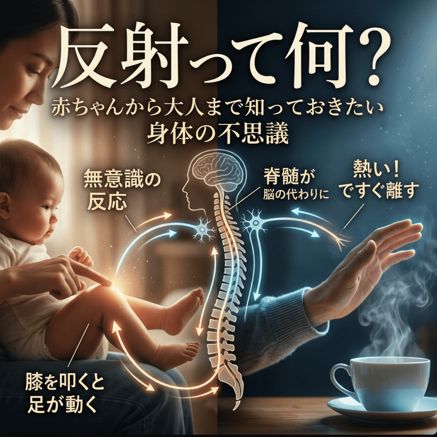 反射って何？赤ちゃんから大人まで知っておきたい身体の不思議