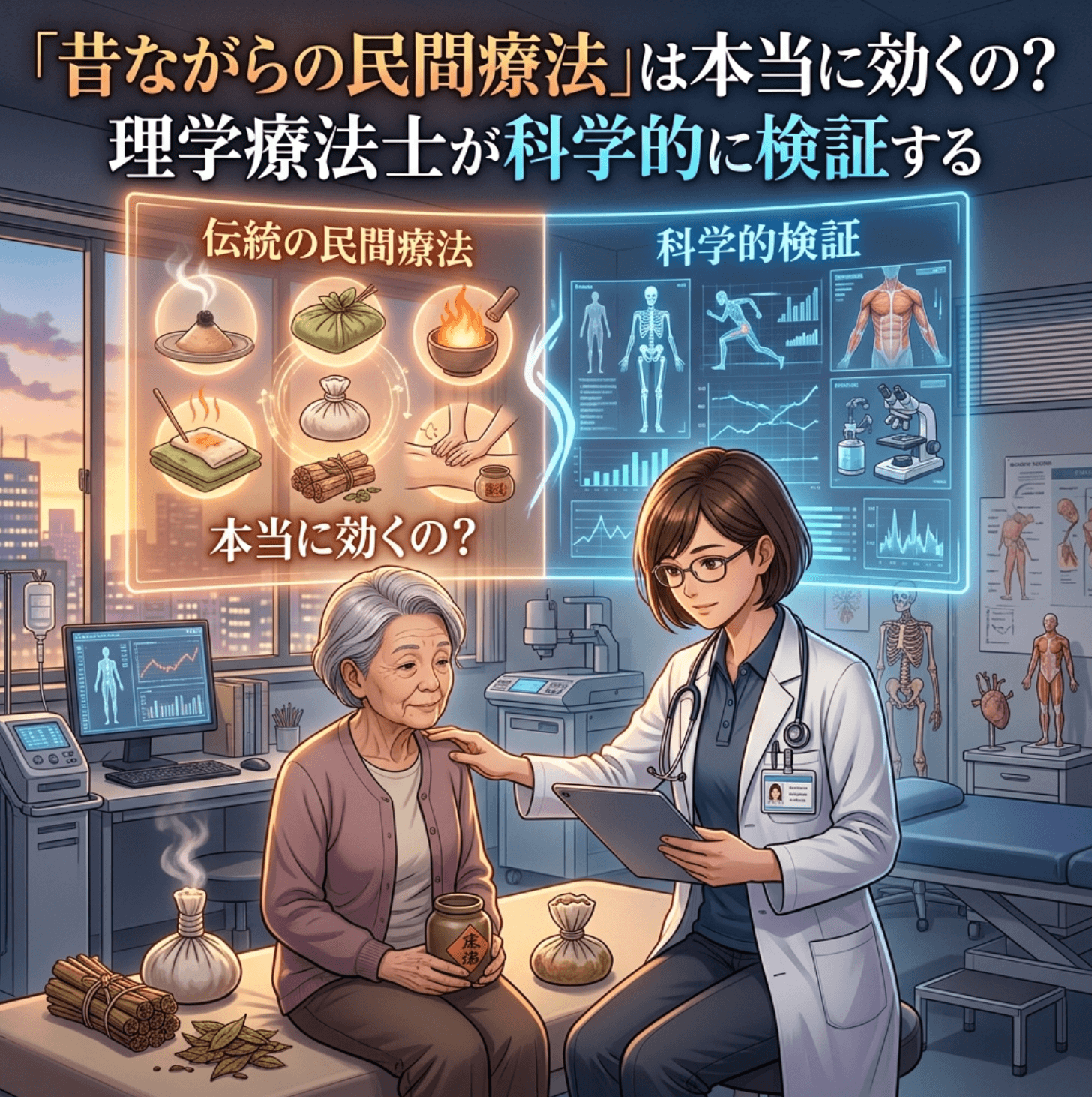 「昔ながらの民間療法」は本当に効くの？理学療法士が科学的に検証する