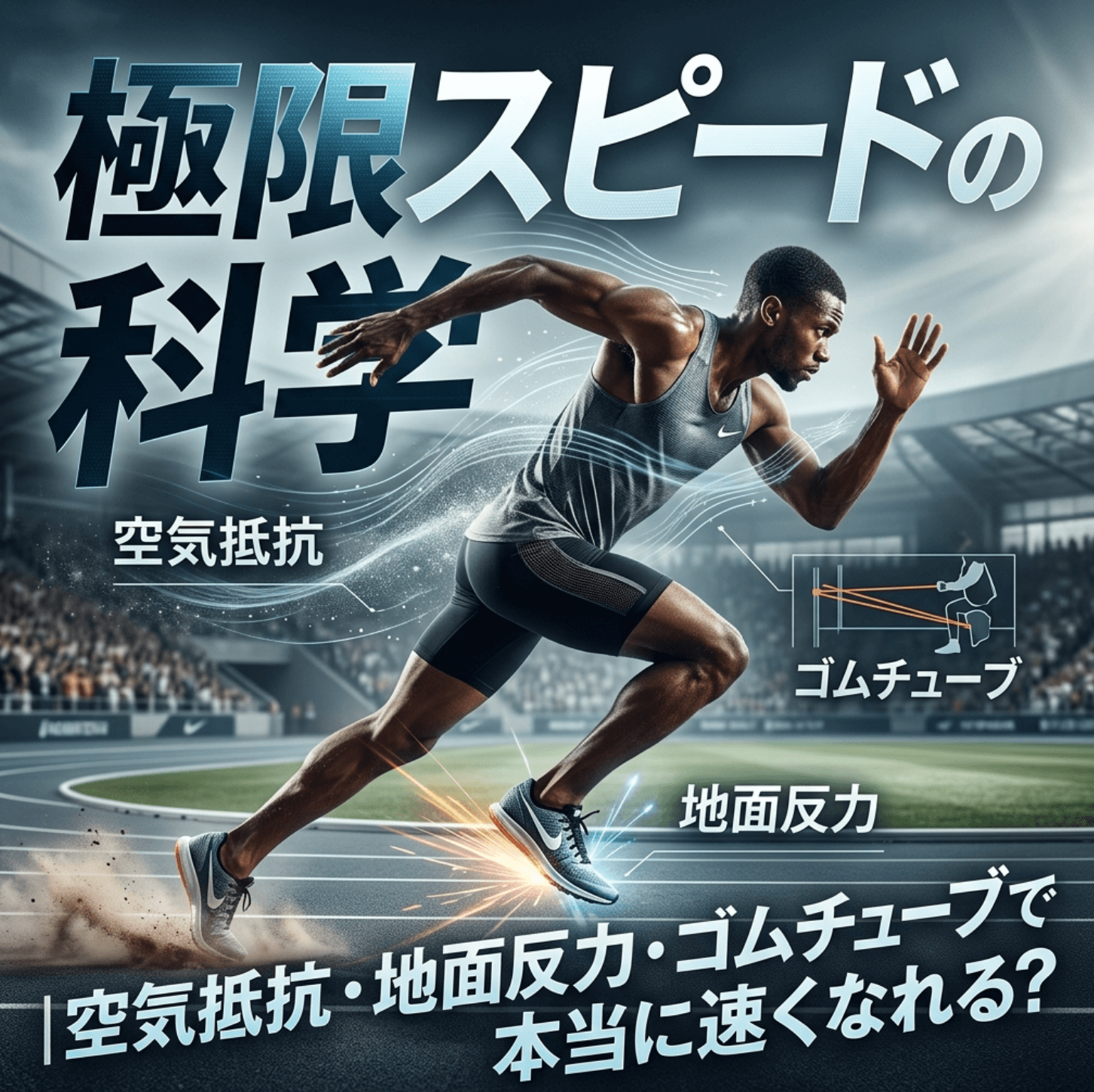 極限スピードの科学｜空気抵抗・地面反力・ゴムチューブで本当に速くなれる？