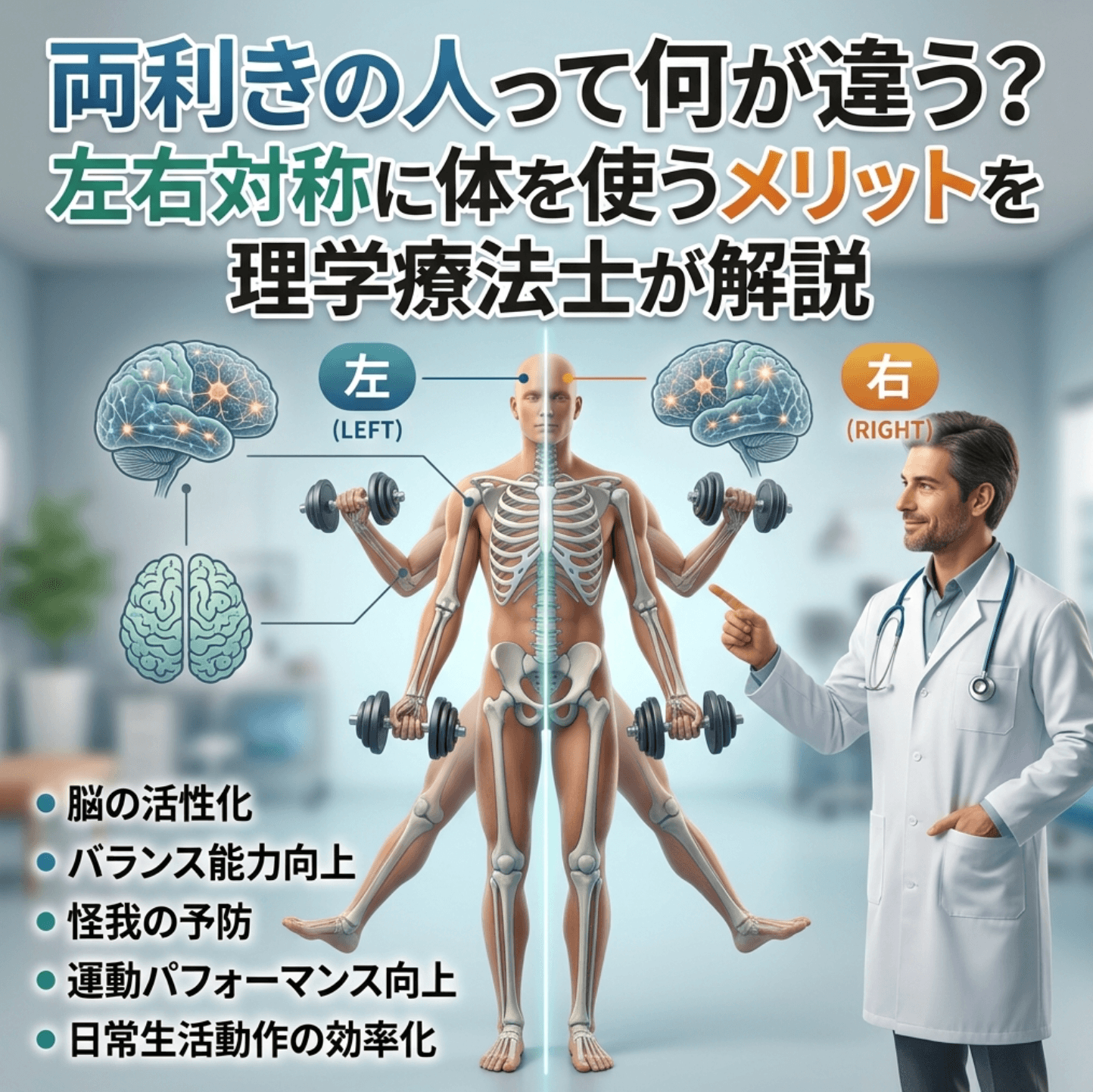 両利きの人って何が違う？左右対称に体を使うメリットを理学療法士が解説