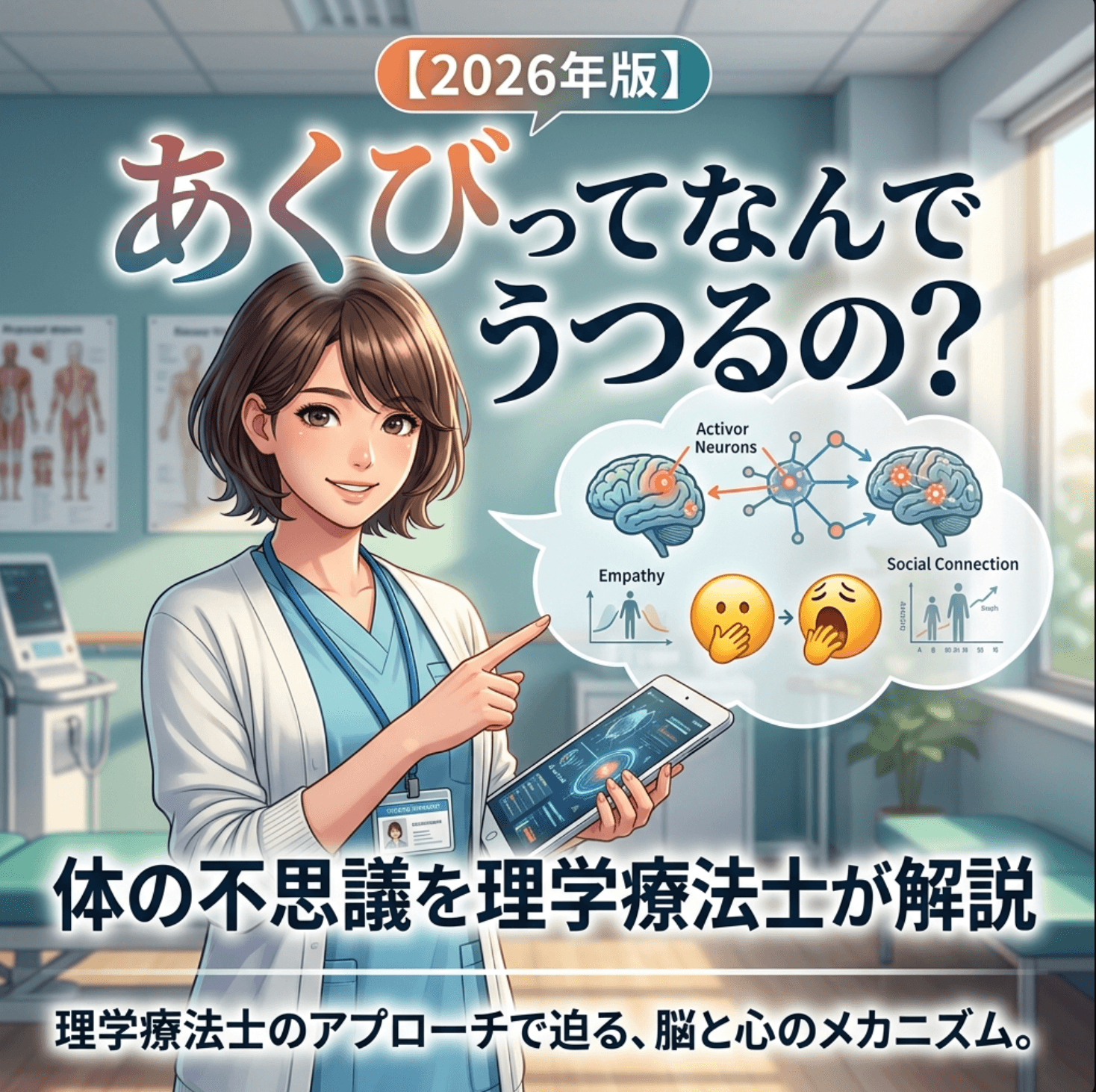 あくびってなんでうつるの？体の不思議を理学療法士が解説【2026年版】