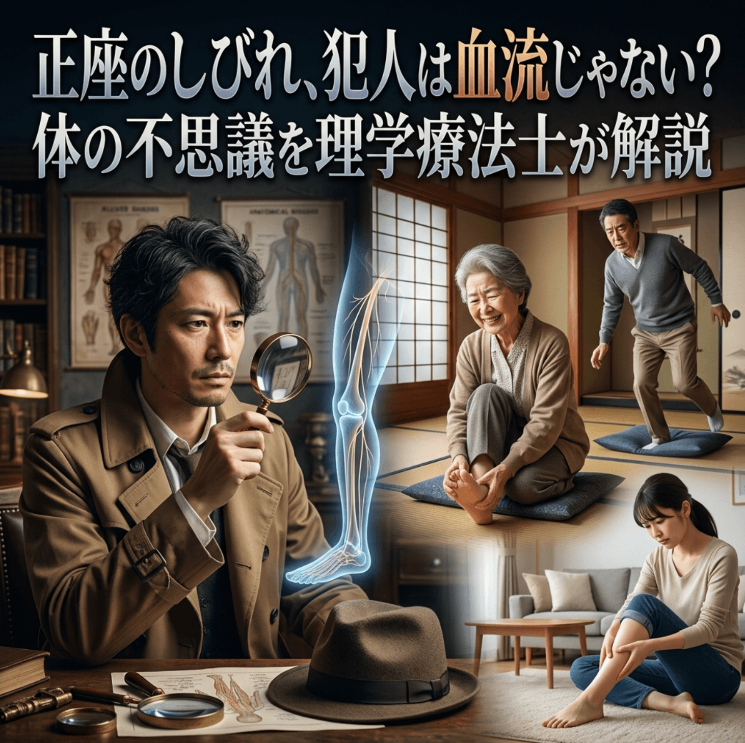 正座のしびれ、犯人は血流じゃない？体の不思議を理学療法士が解説