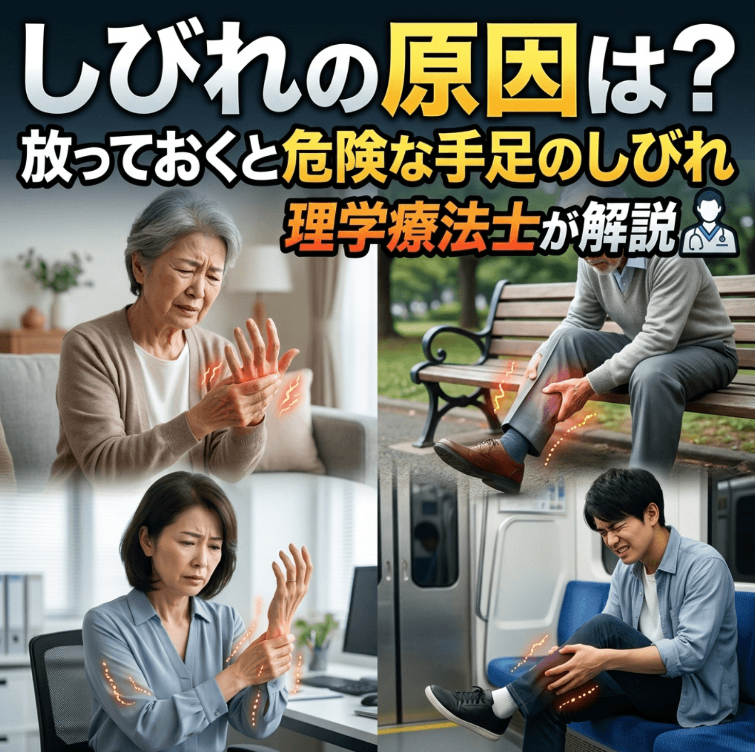 しびれの原因は？放っておくと危険な手足のしびれを理学療法士が解説