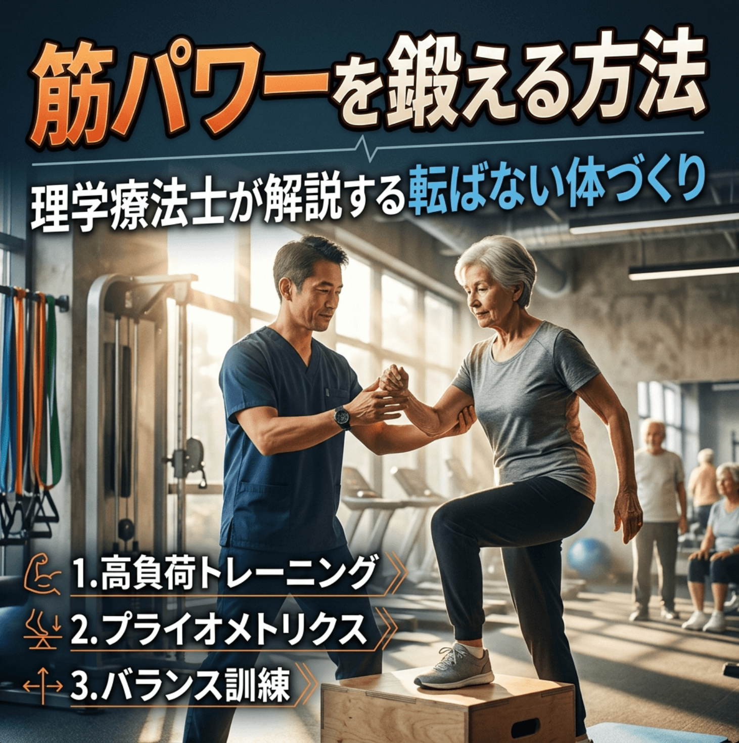 筋パワーを鍛える方法｜理学療法士が解説する転ばない体づくり