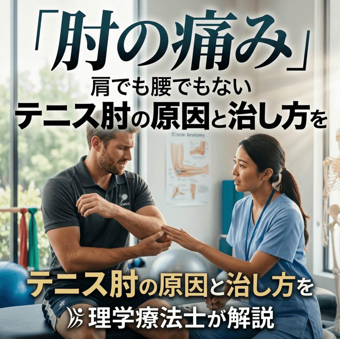肩でも腰でもない「肘の痛み」｜テニス肘の原因と治し方を理学療法士が解説