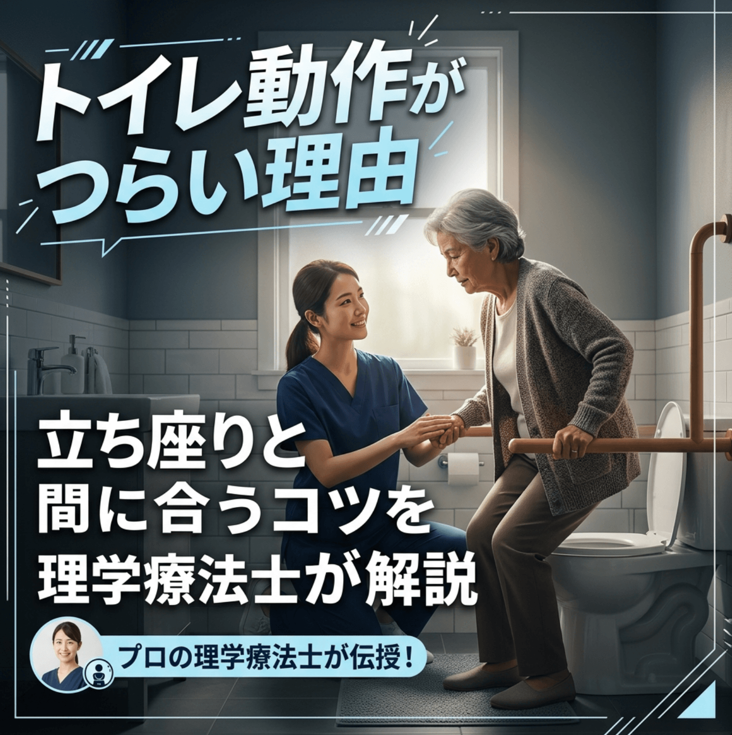 トイレ動作がつらい理由｜立ち座りと間に合うコツを理学療法士が解説
