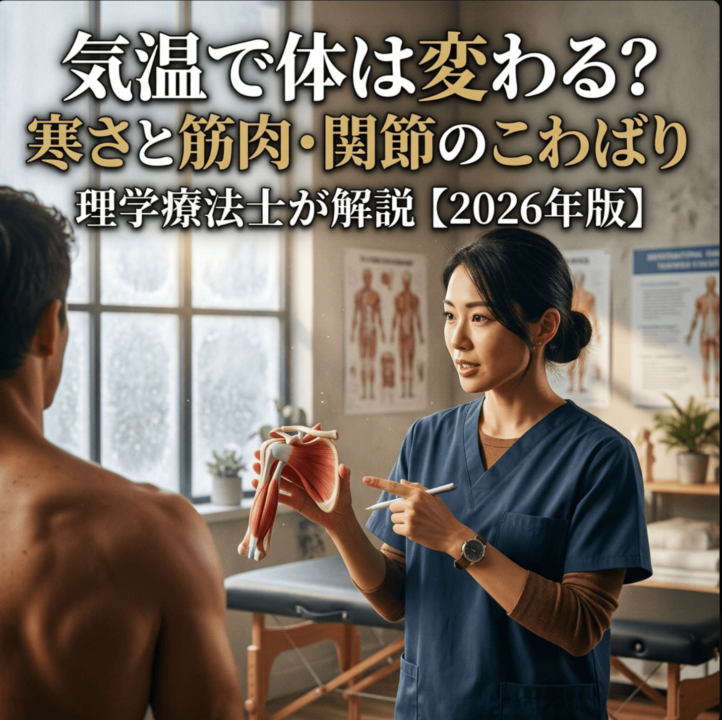 気温で体は変わる？寒さと筋肉・関節のこわばりを理学療法士が解説【2026年版】