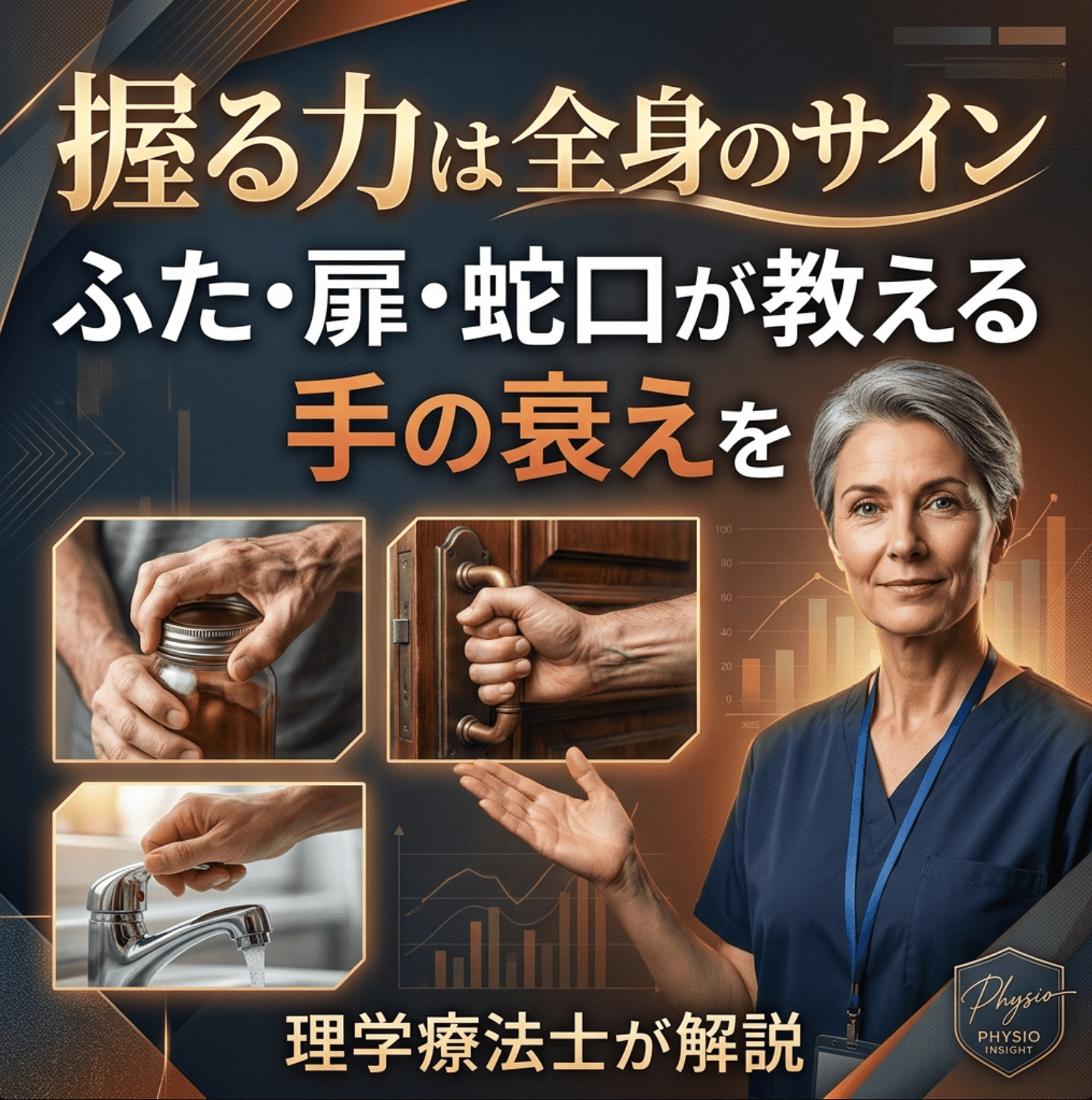握る力は全身のサイン｜ふた・扉・蛇口が教える手の衰えを理学療法士が解説
