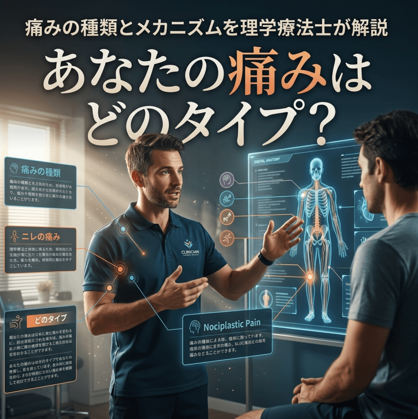 痛みの種類とメカニズムを理学療法士が解説｜あなたの痛みはどのタイプ？