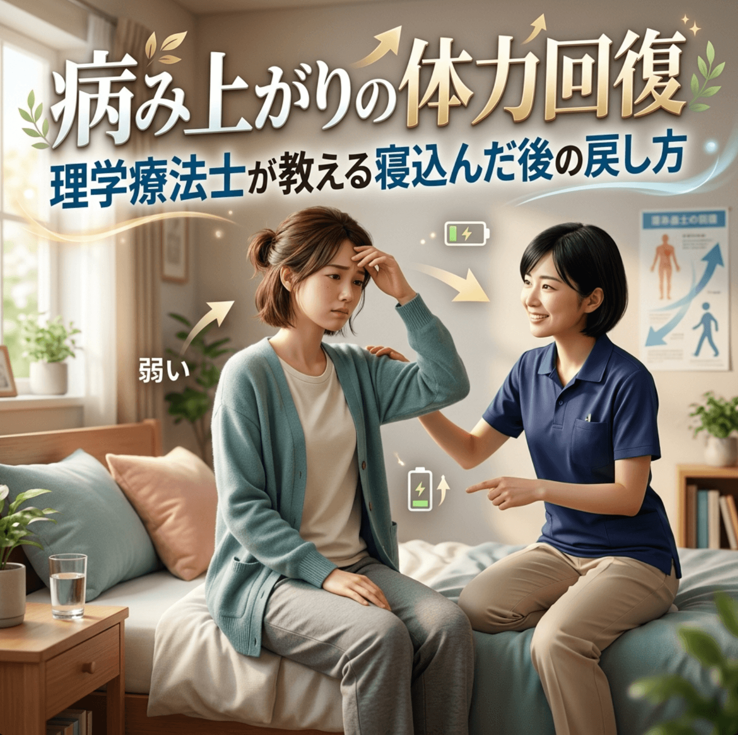 病み上がりの体力回復｜理学療法士が教える寝込んだ後の戻し方