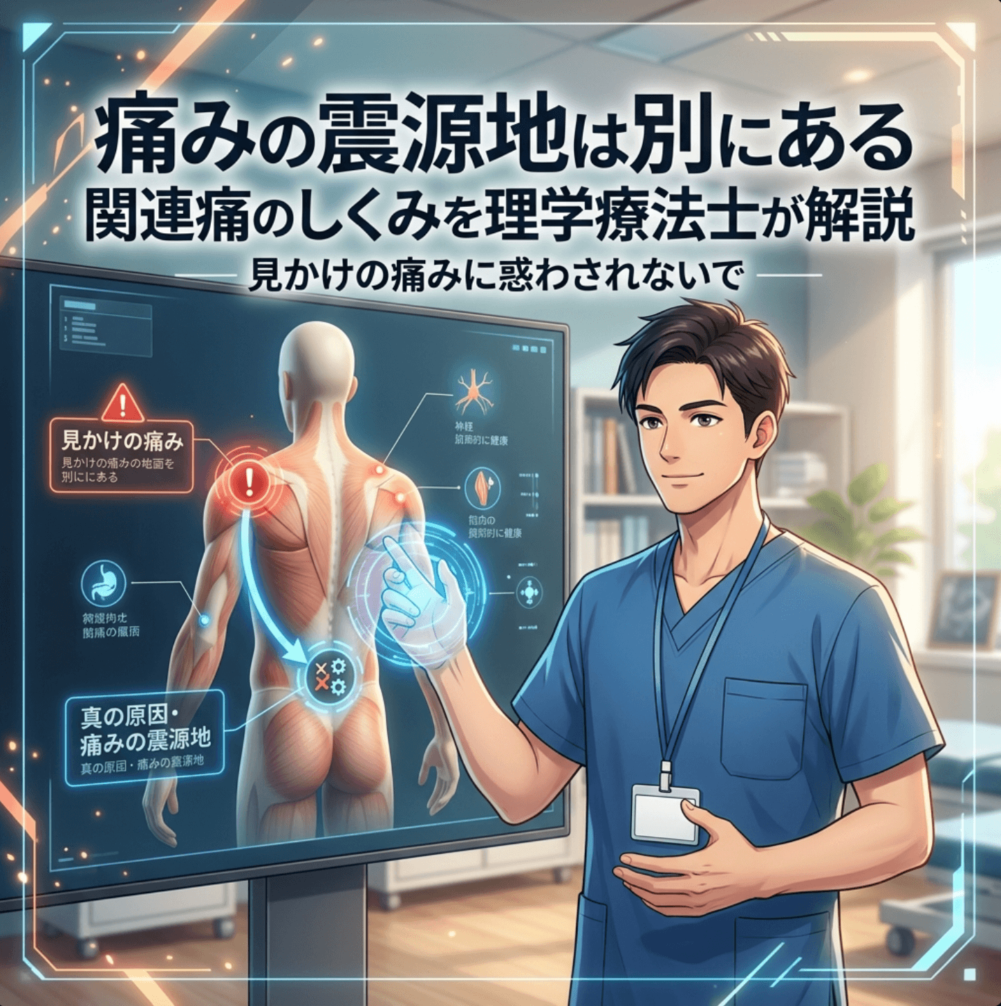 痛みの震源地は別にある｜関連痛のしくみを理学療法士が解説